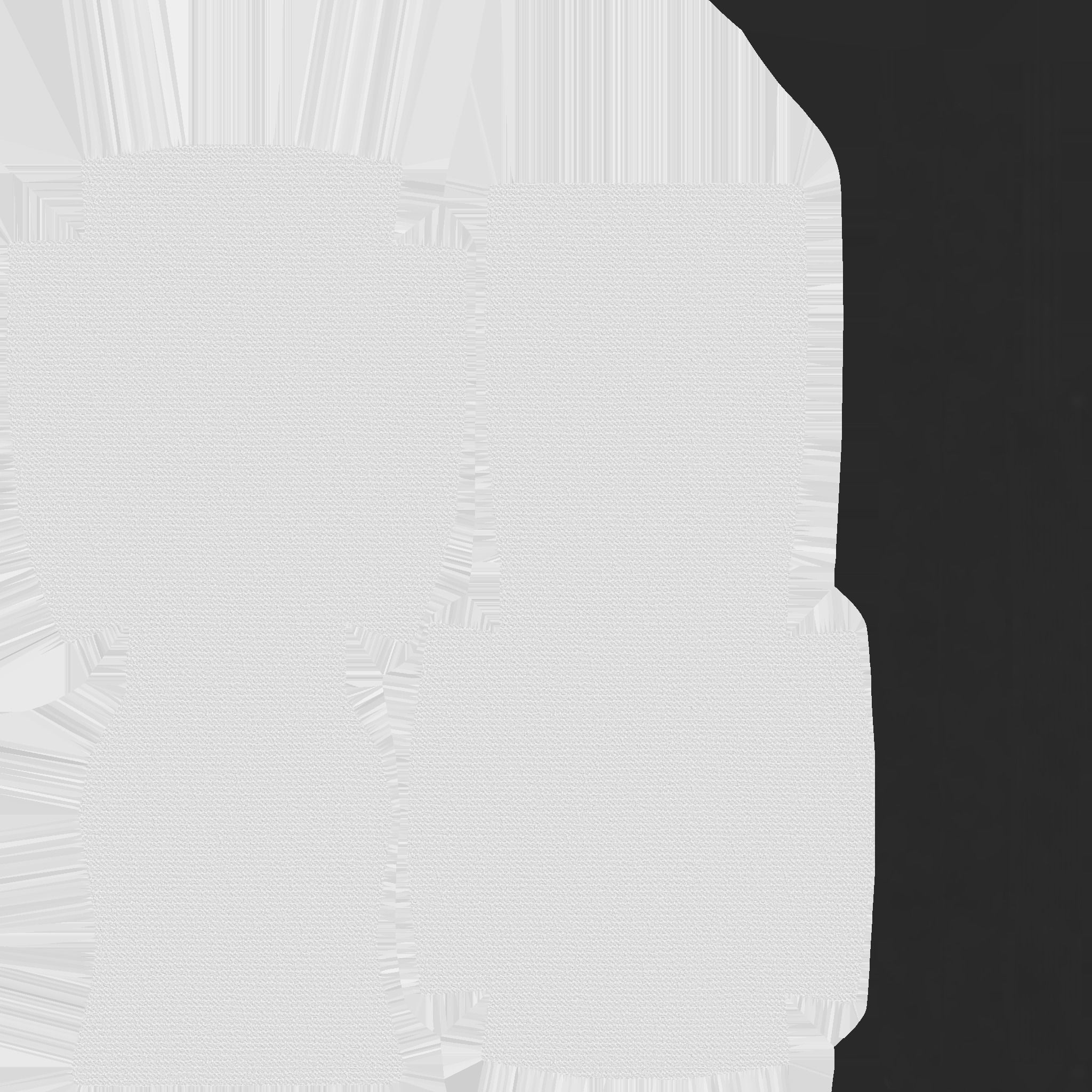 Blue Aluminum Armchair - Furniture Interior Design Low-poly 3D model_15