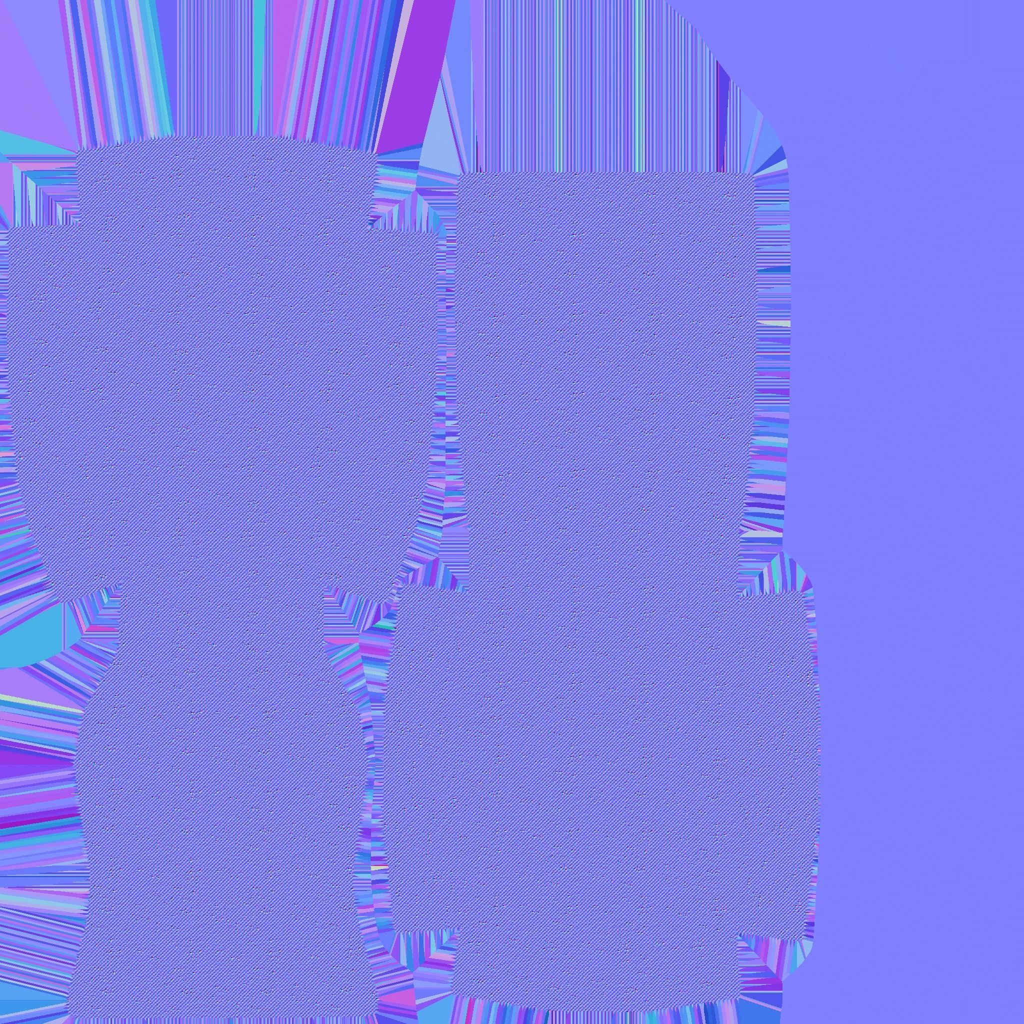 Black Plaid Wood Armchair - Furniture Interior Design Low-poly 3D model_13