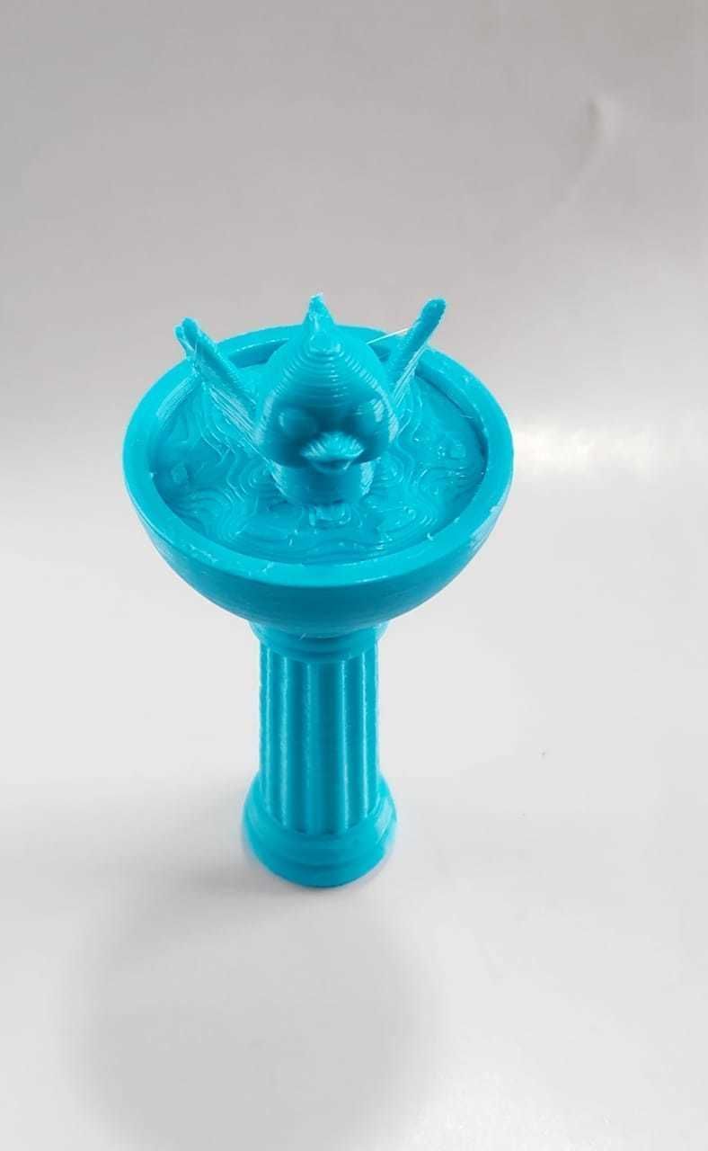 Bird Fountain 3D print model_9