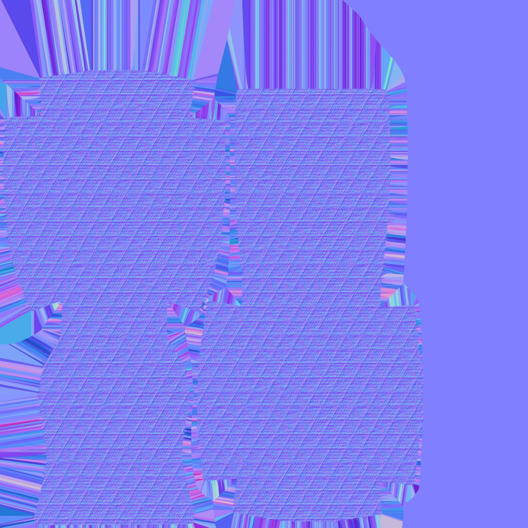 Pink Armchair - Furniture Interior Design Low-poly 3D model_14