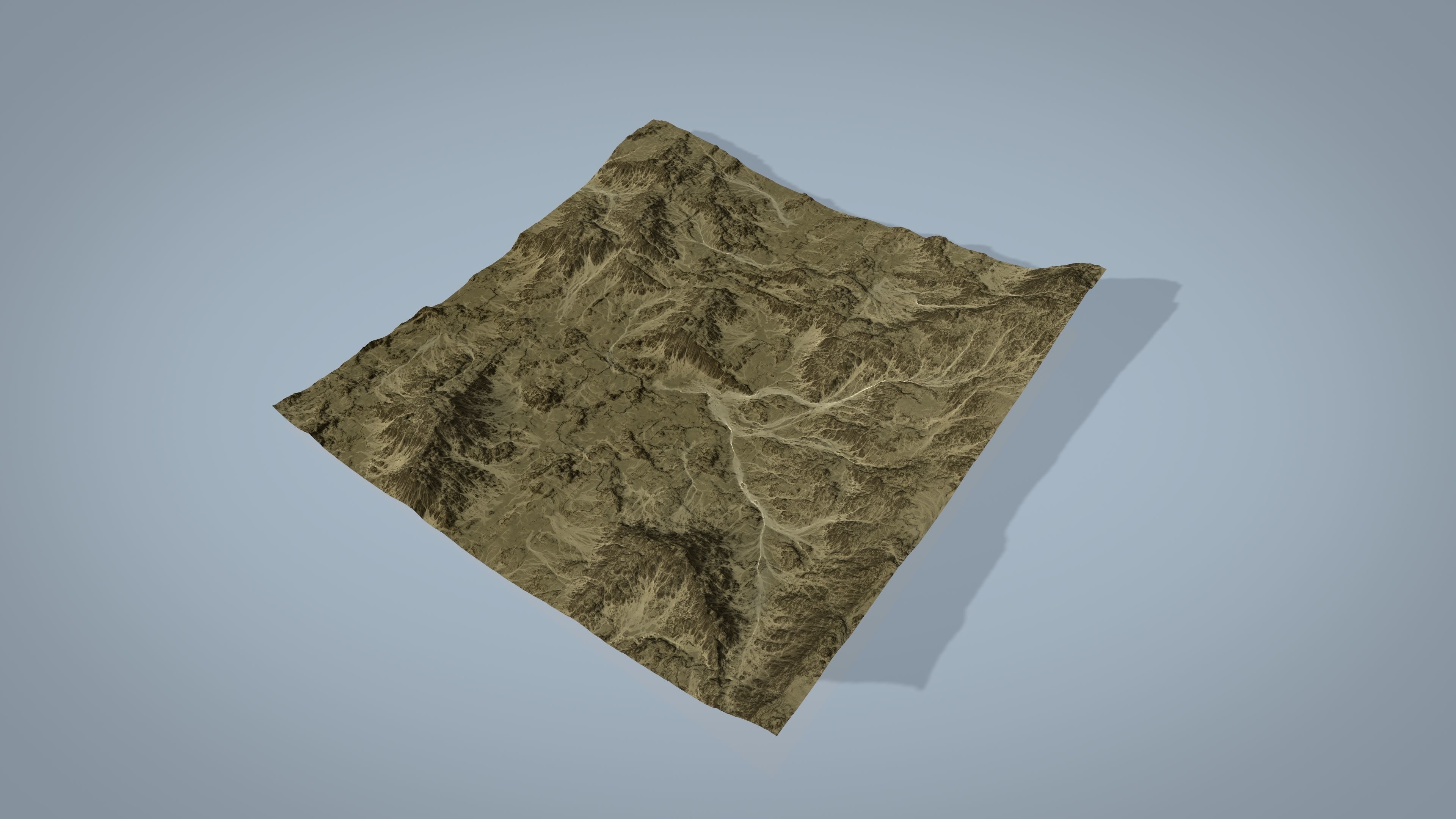 Rocky Desert Low-poly 3D model_9