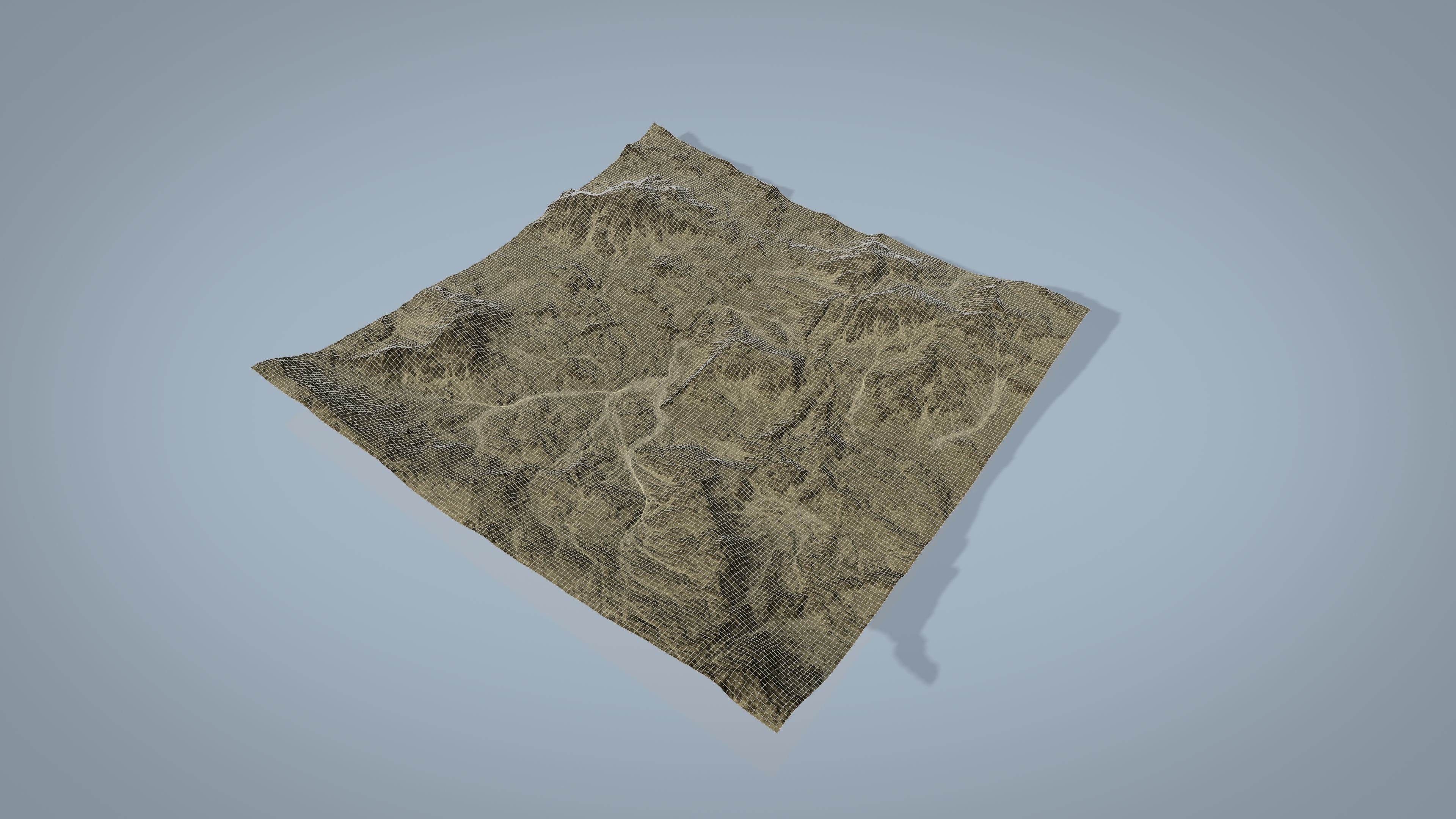 Rocky Desert Low-poly 3D model_10
