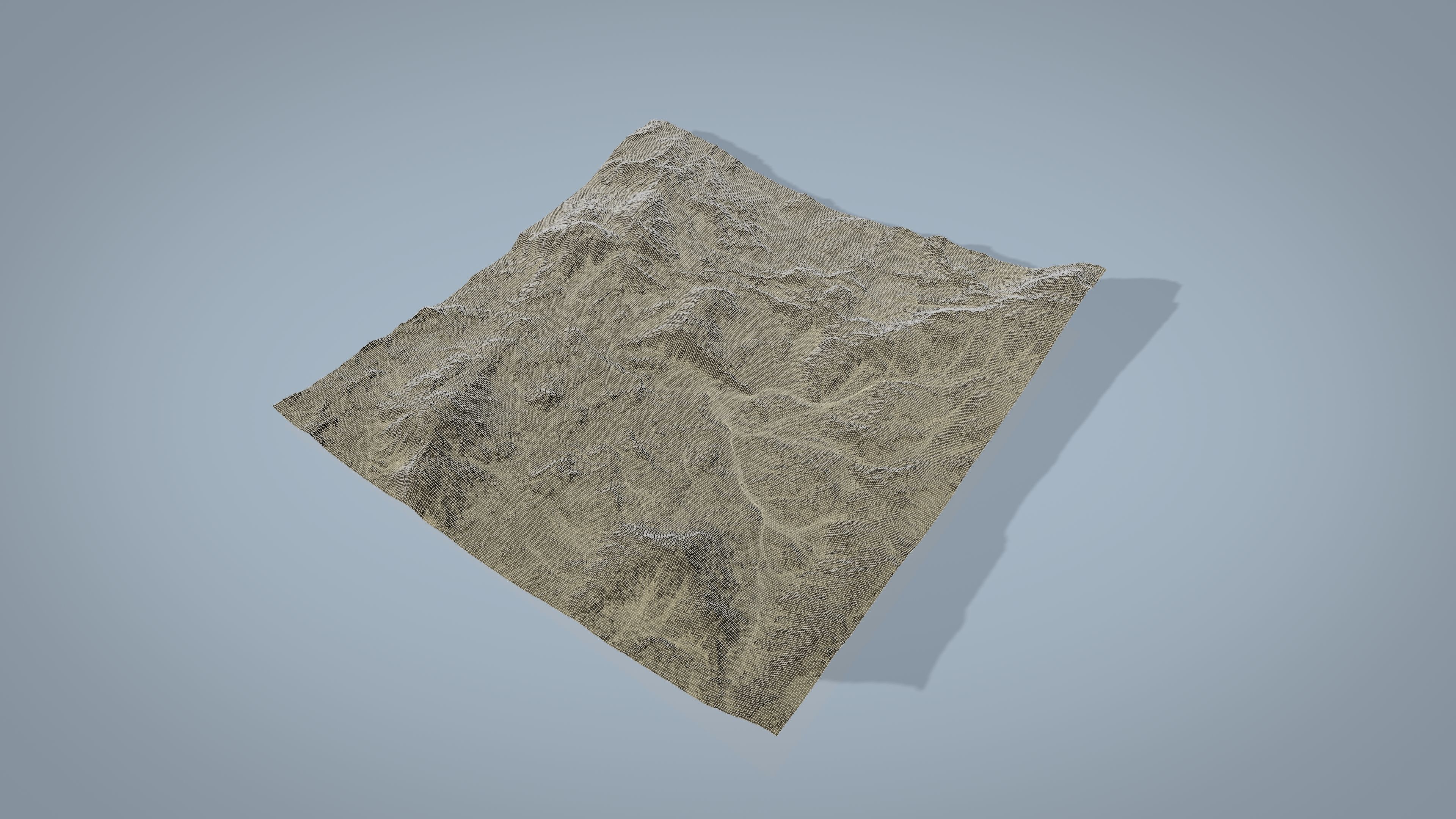 Rocky Desert Low-poly 3D model_12