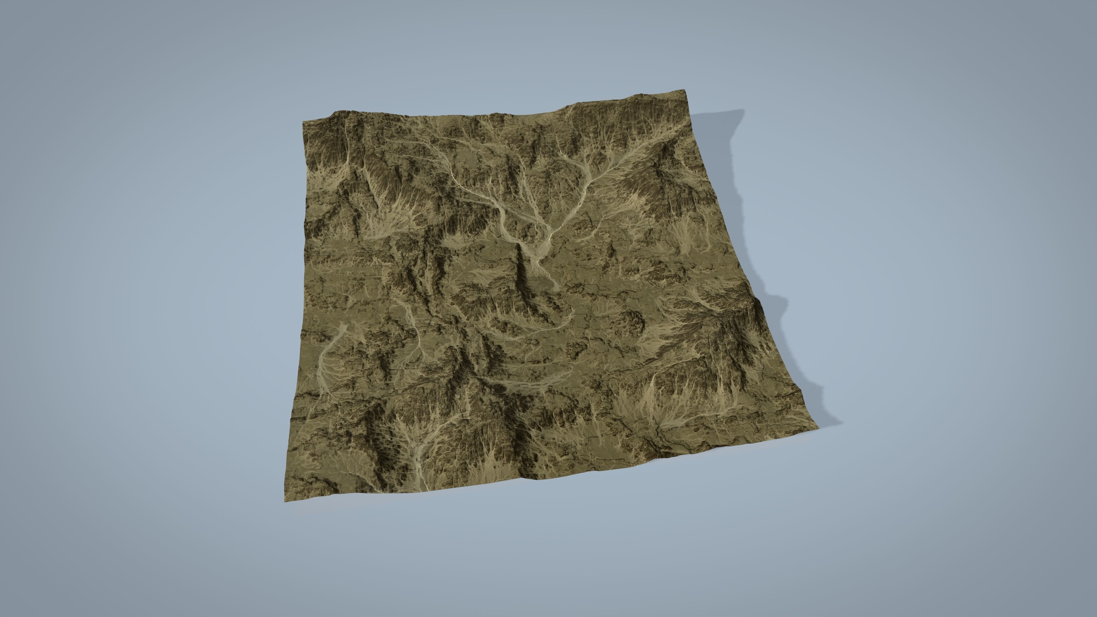 Rocky Desert Low-poly 3D model_8