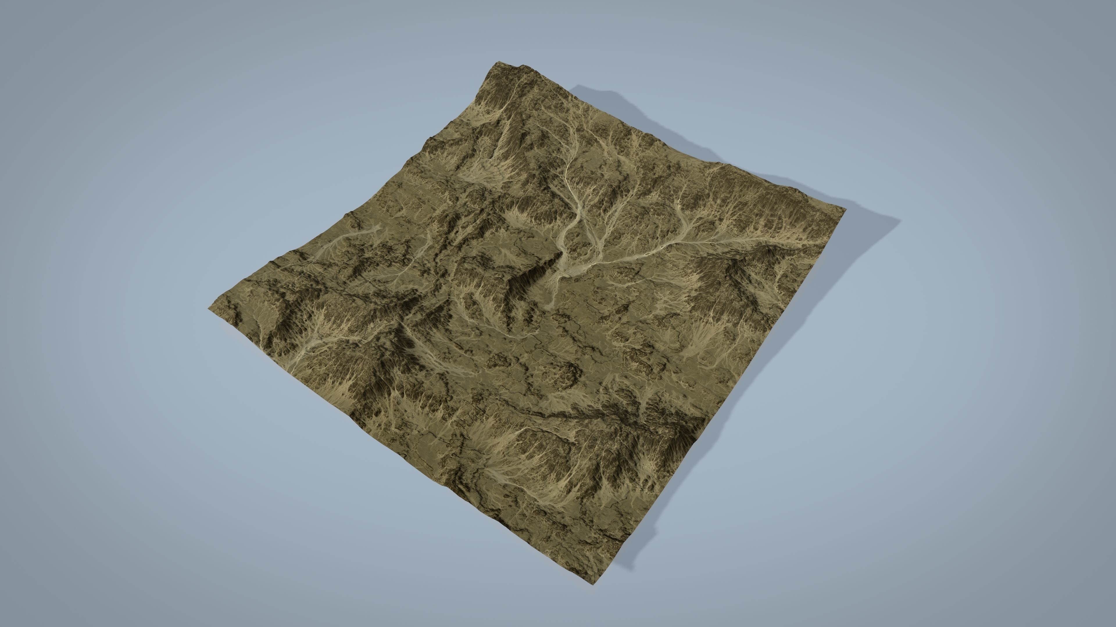Rocky Desert Low-poly 3D model_5