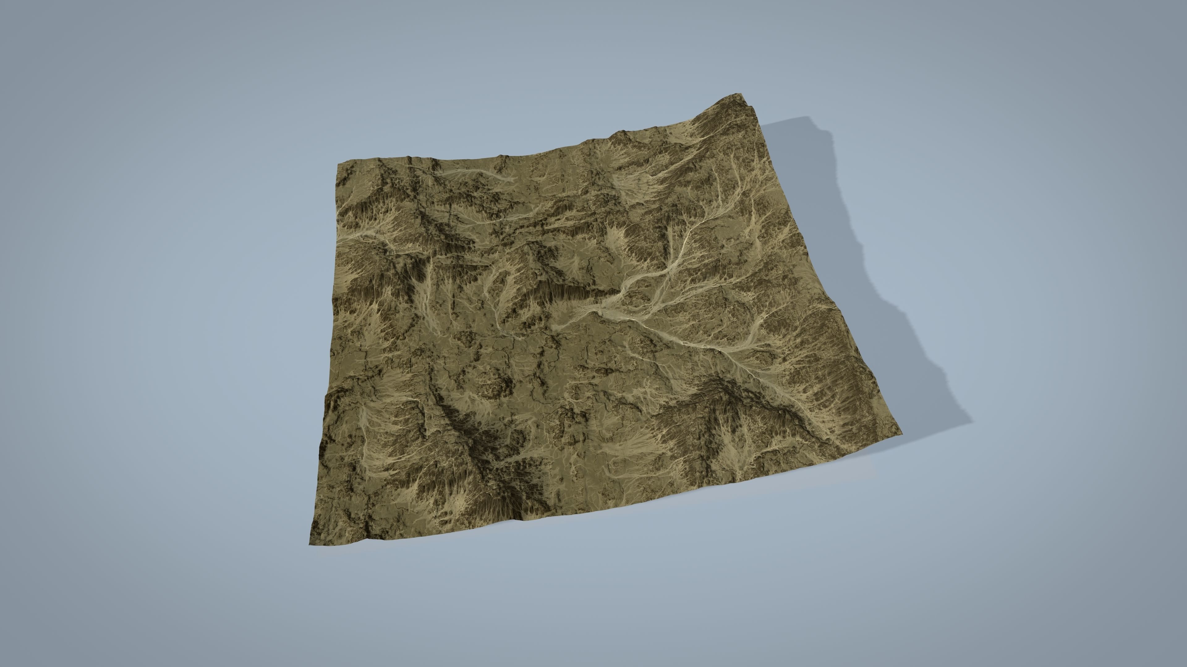 Rocky Desert Low-poly 3D model_2
