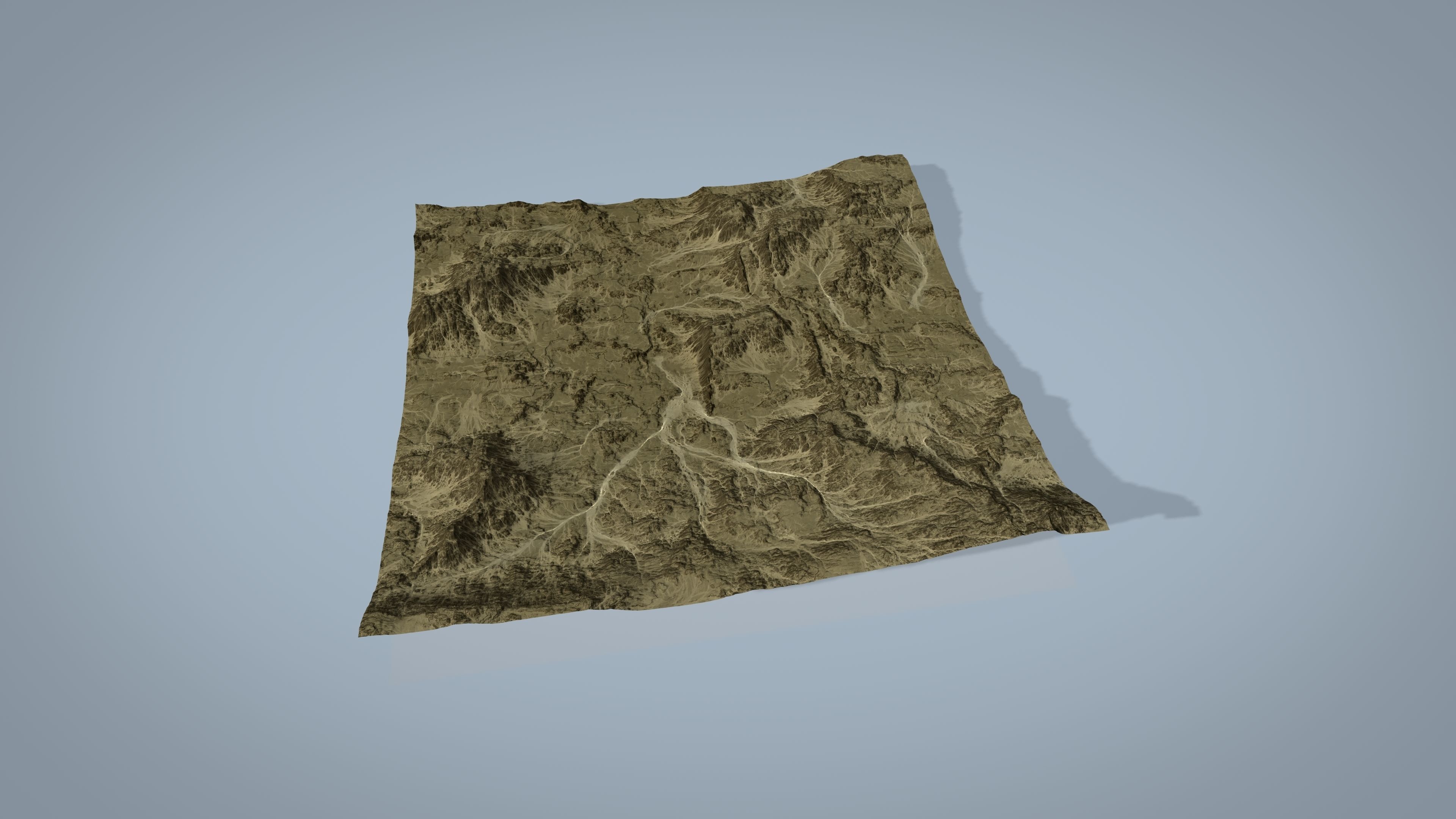 Rocky Desert Low-poly 3D model_4