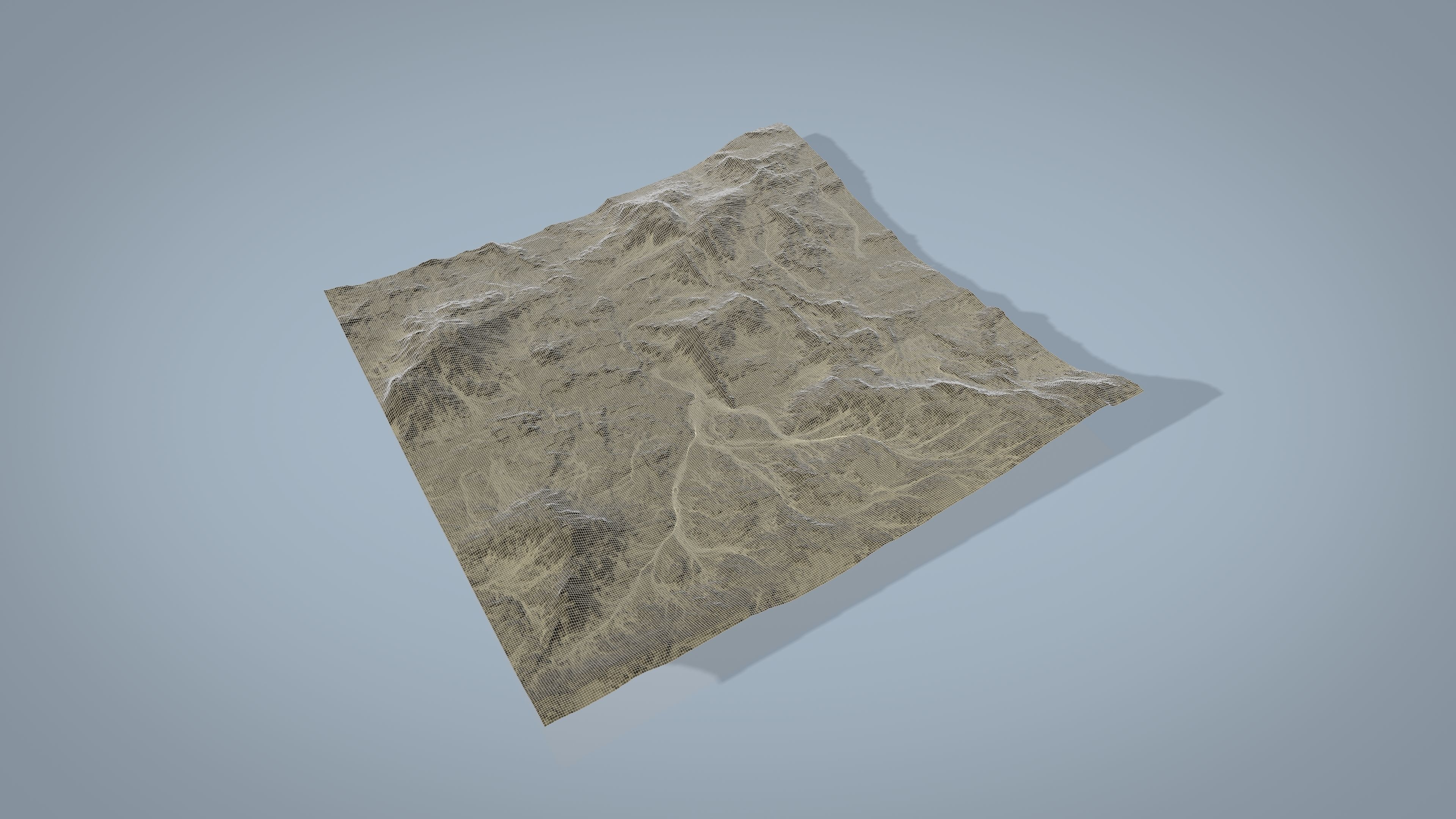Rocky Desert Low-poly 3D model_13