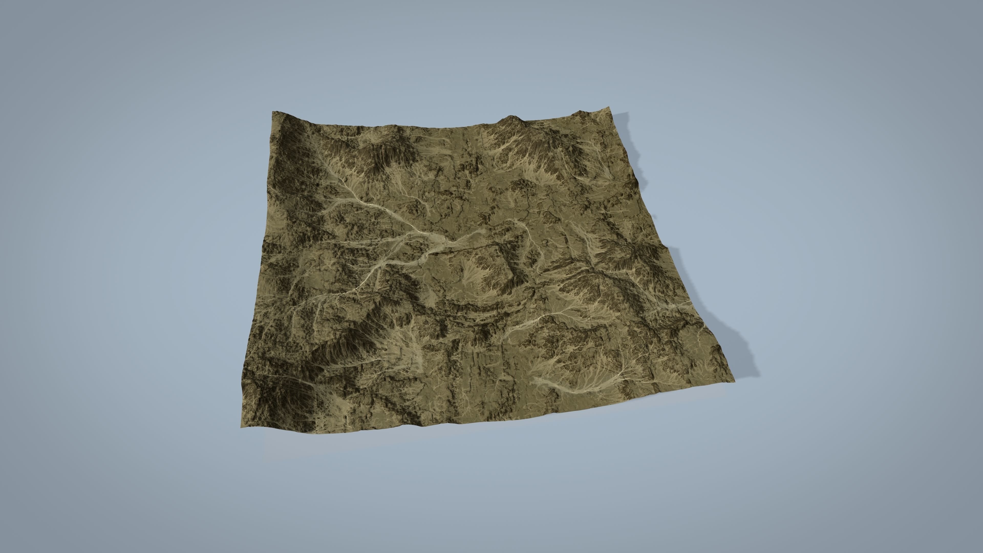 Rocky Desert Low-poly 3D model_7
