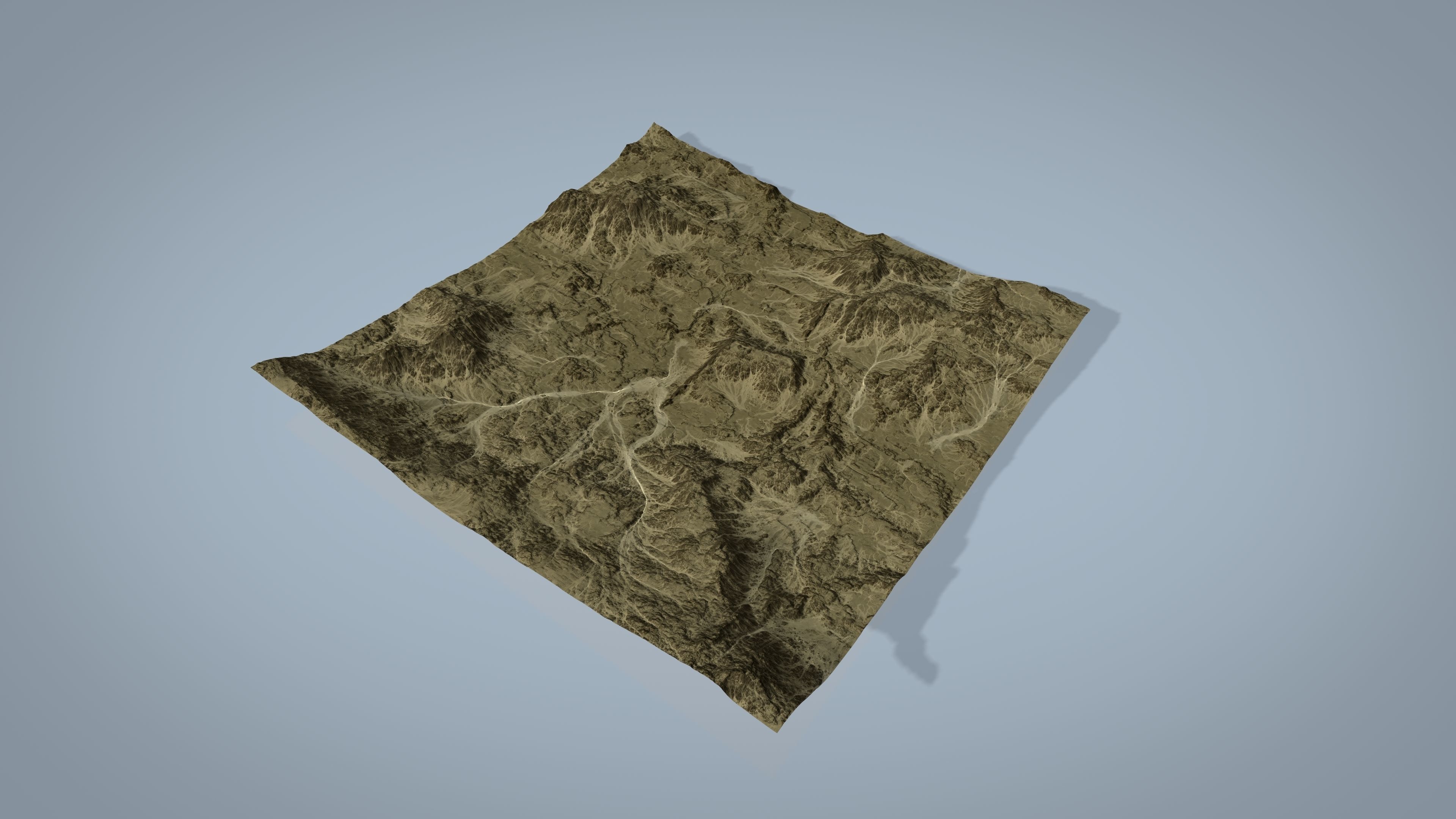 Rocky Desert Low-poly 3D model_3