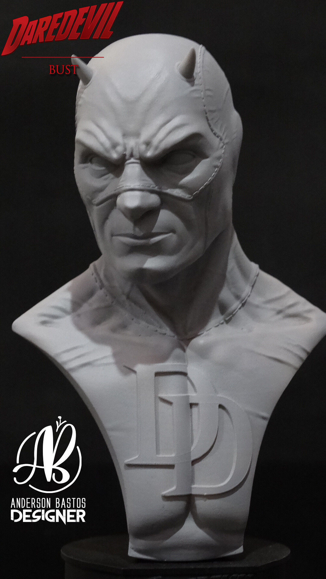 Daredevil bust 3D print model_5