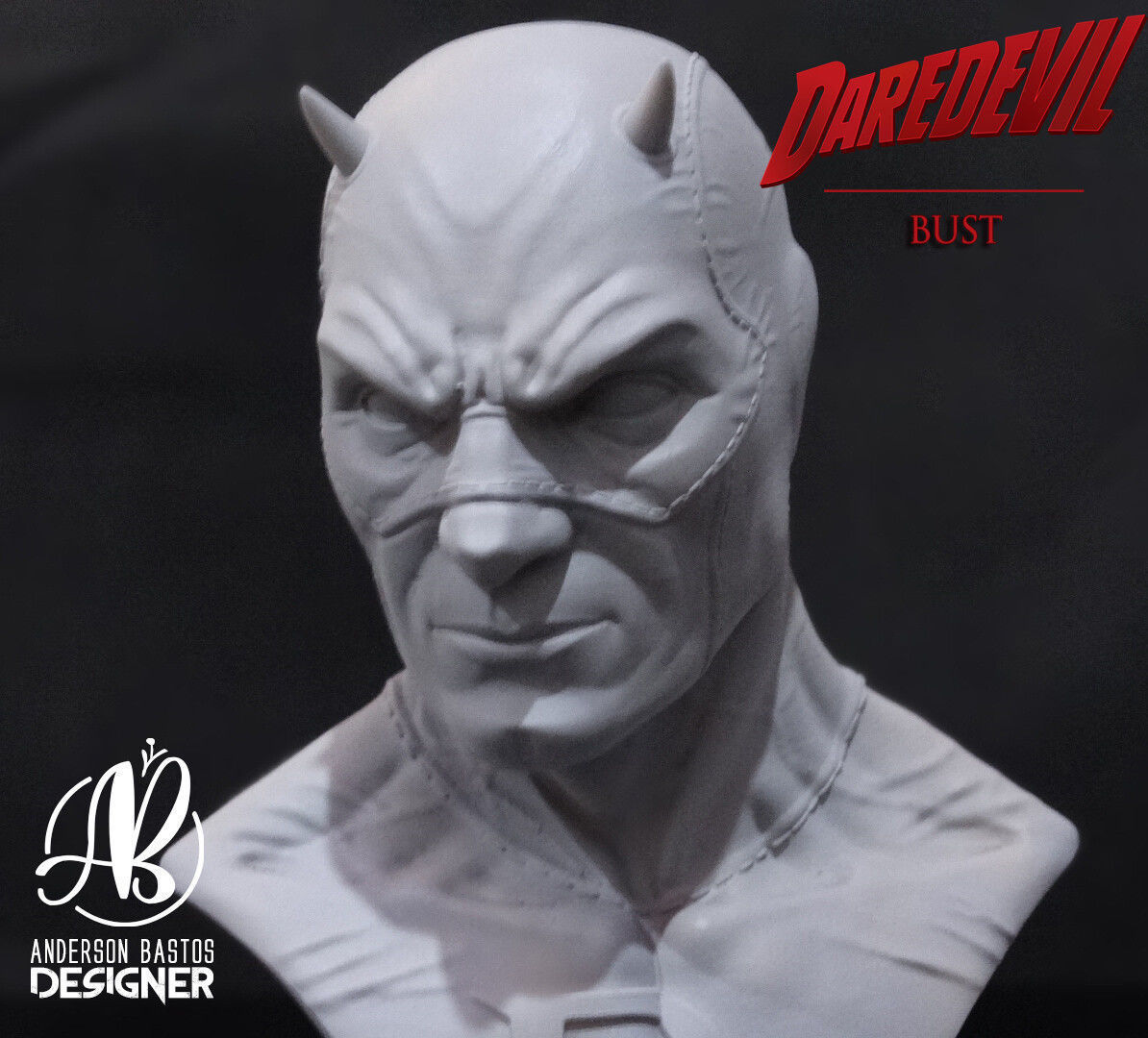 Daredevil bust 3D print model_6