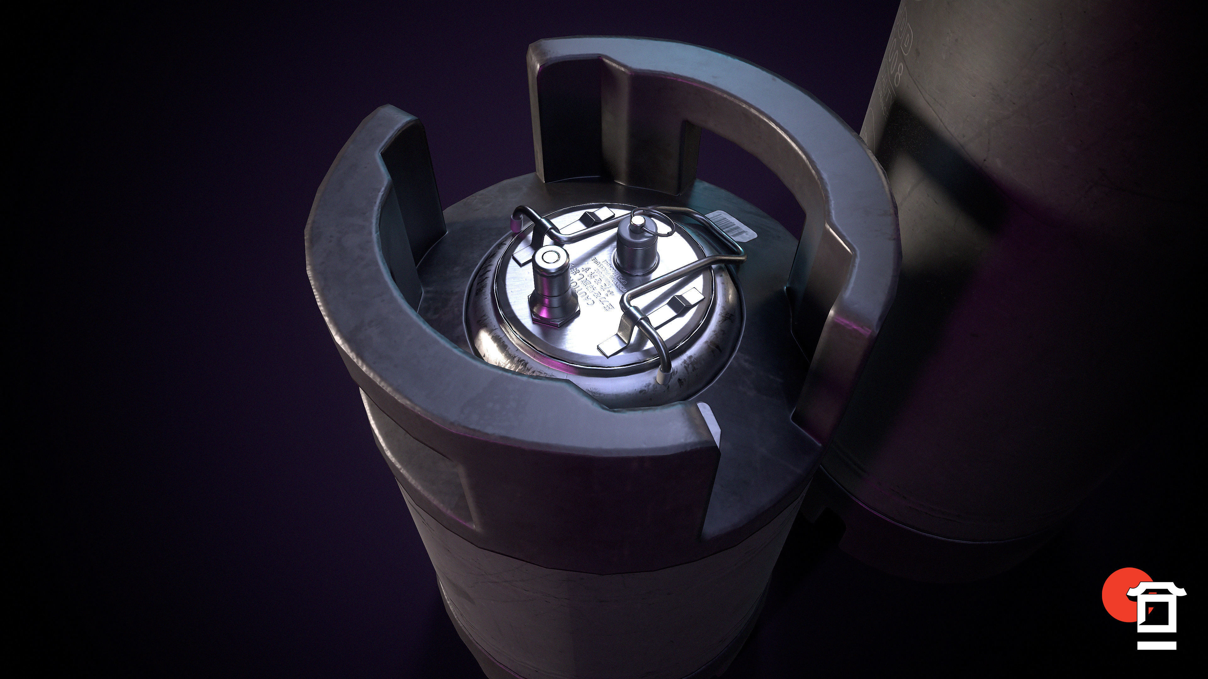 Steel Beer Keg Set - PBR Game Ready - Low-poly 3D model_5