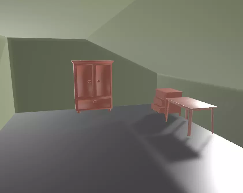 A room without a bed  Free 3D model_0