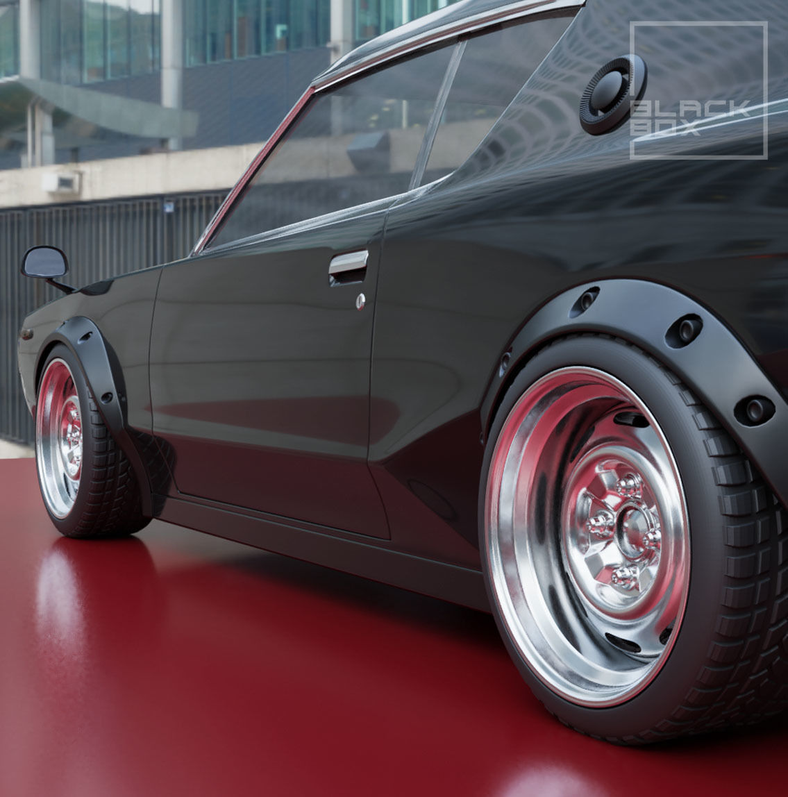 KC STEEL WHEEL SET 3 OFFSETS FRONT AND REAR for diecast 3D print model_3