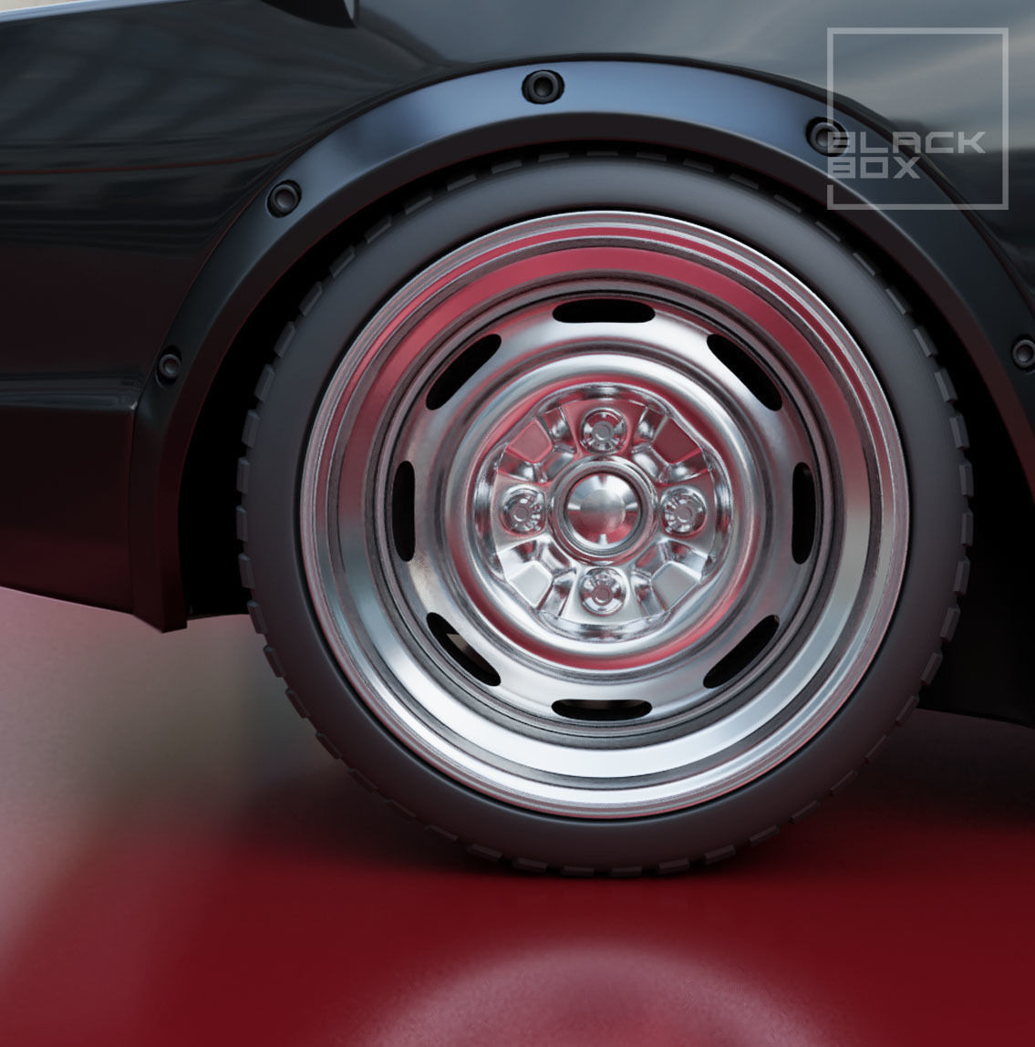 KC STEEL WHEEL SET 3 OFFSETS FRONT AND REAR for diecast 3D print model_1