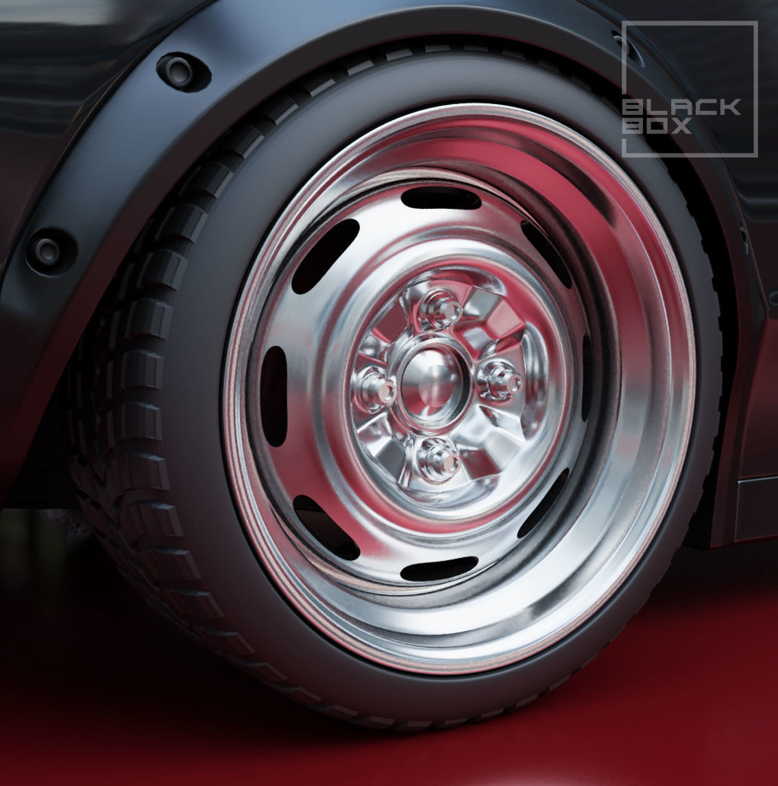 KC STEEL WHEEL SET 3 OFFSETS FRONT AND REAR for diecast 3D print model_2