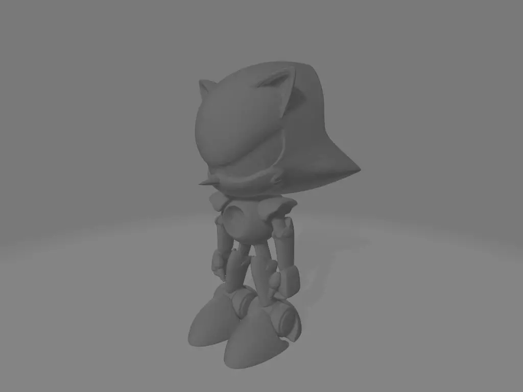 Metal Sonic 3D print model_0