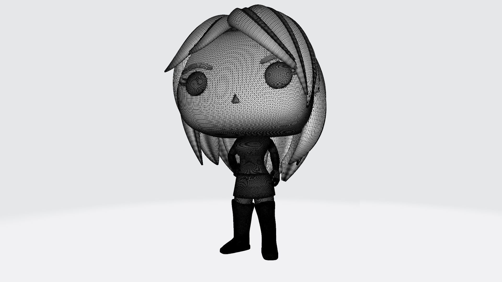 Custom Pop Girl Standing May 2021 Figure 3D print model_13