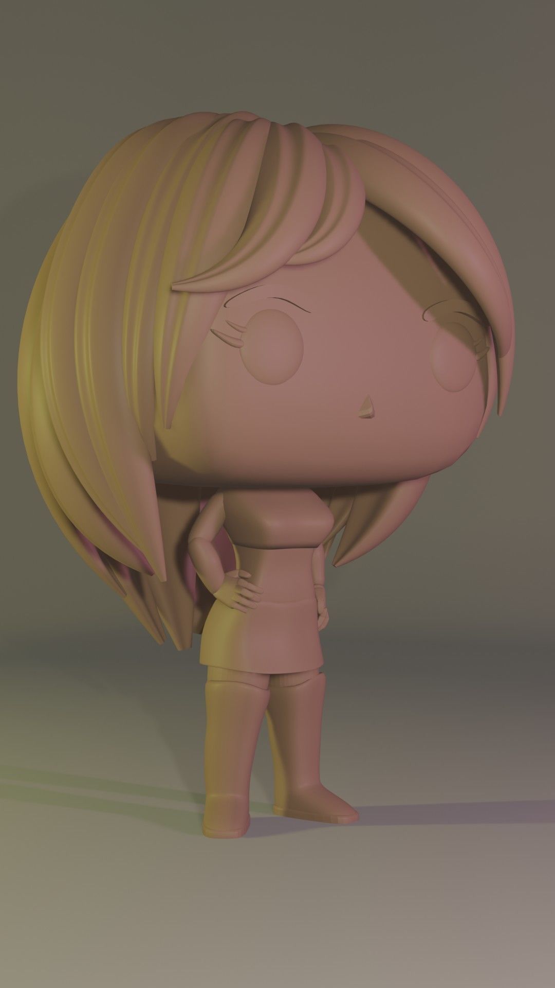Custom Pop Girl Standing May 2021 Figure 3D print model_8