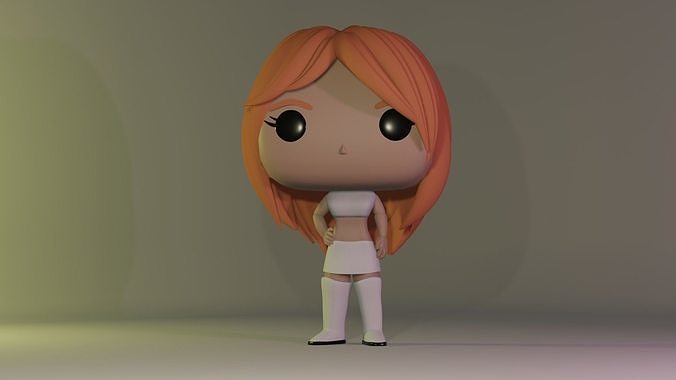 Custom Pop Girl Standing May 2021 Figure 3D print model