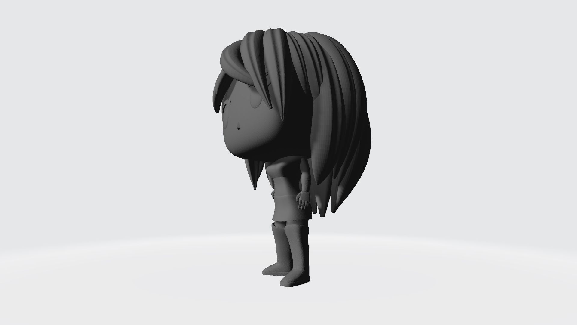 Custom Pop Girl Standing May 2021 Figure 3D print model_11