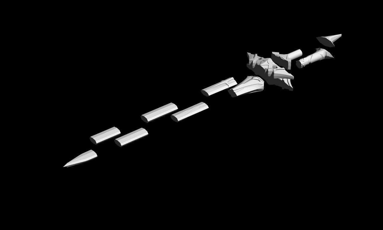 Genshin Impact  Sword of Descension 3D print model_4