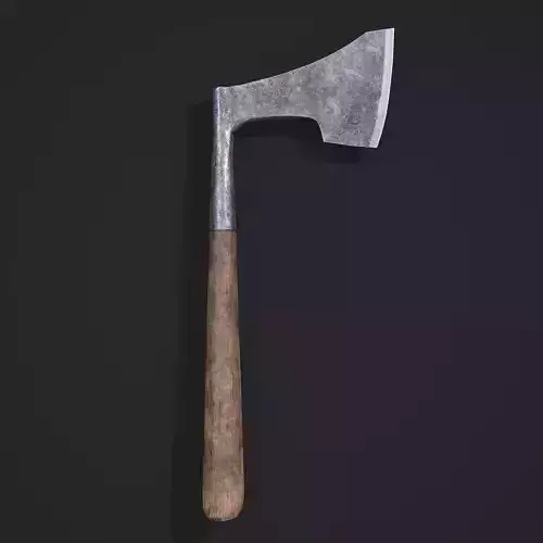 Carpentry Axe Low-poly 3D model