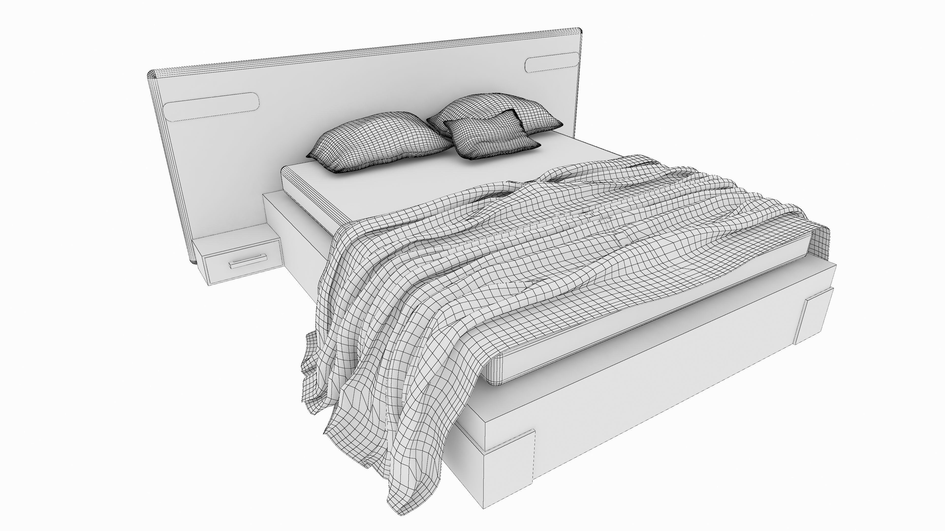 20 BEDS VOL- 01 AND VOL-02 3D Model Collection_26