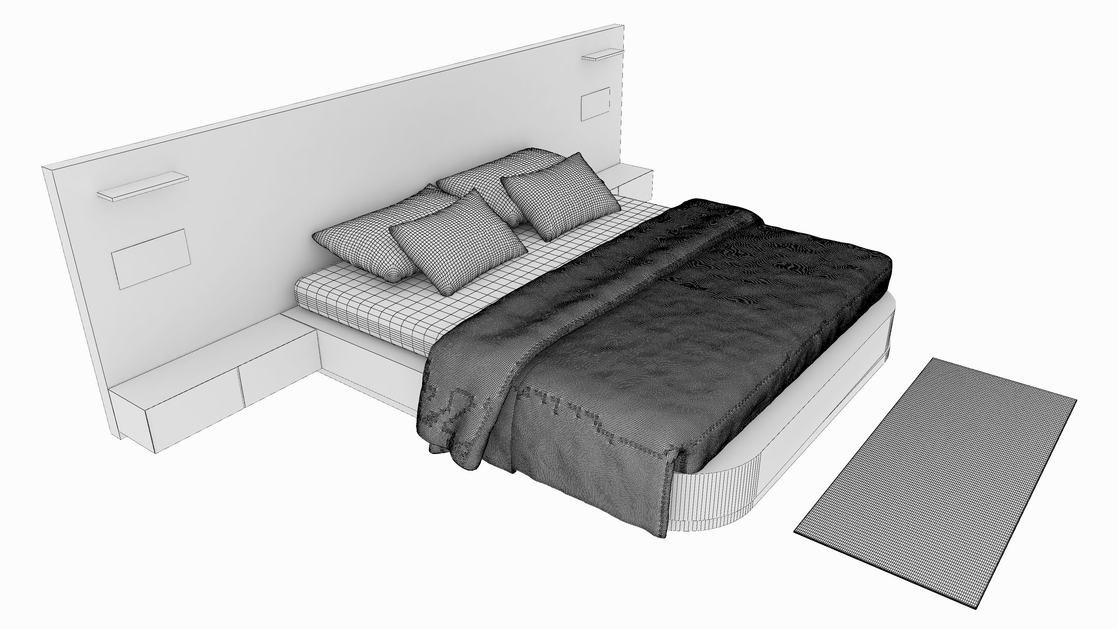 20 BEDS VOL- 01 AND VOL-02 3D Model Collection_28