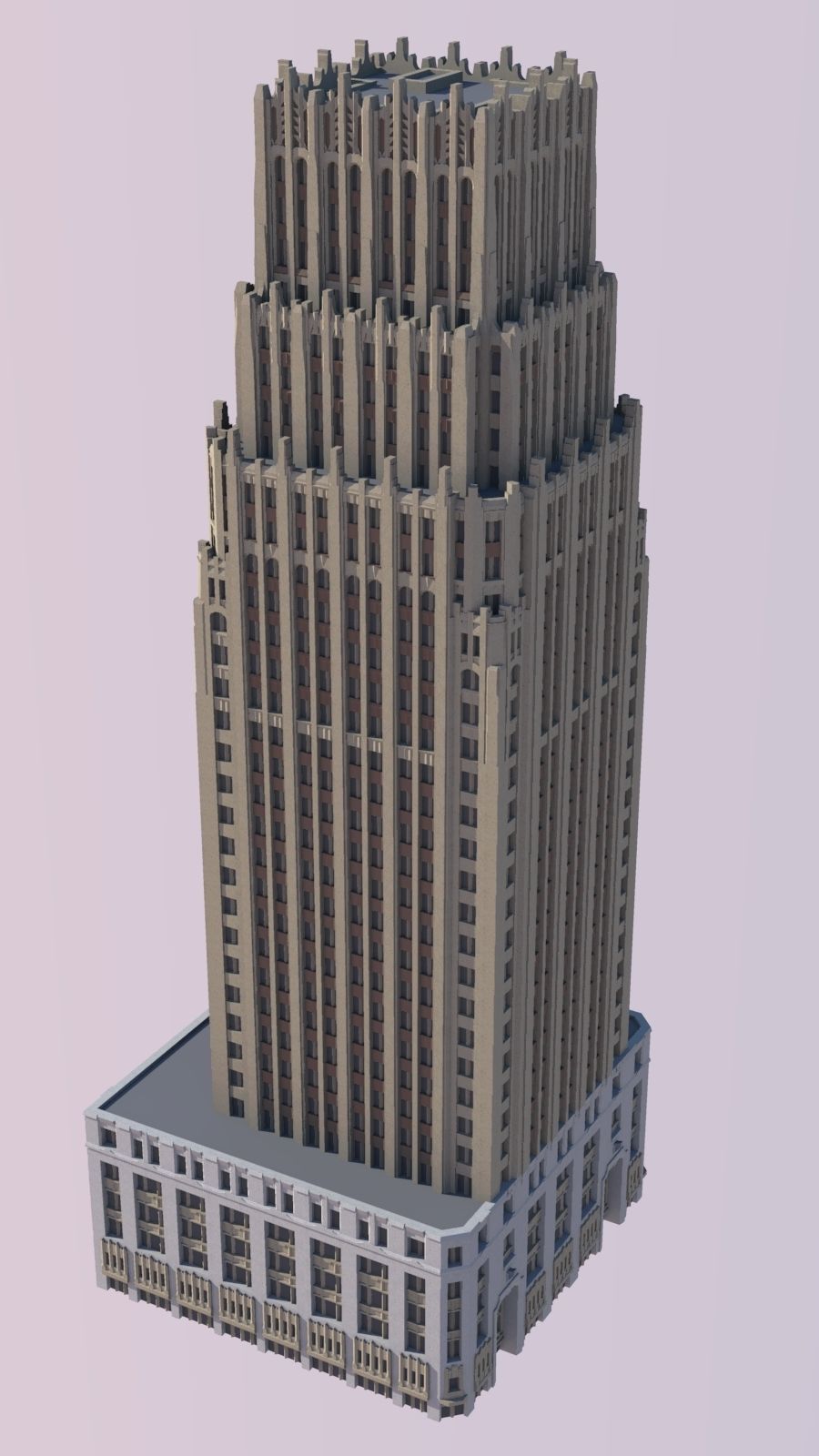Gulf Building Houston 3D print model_2