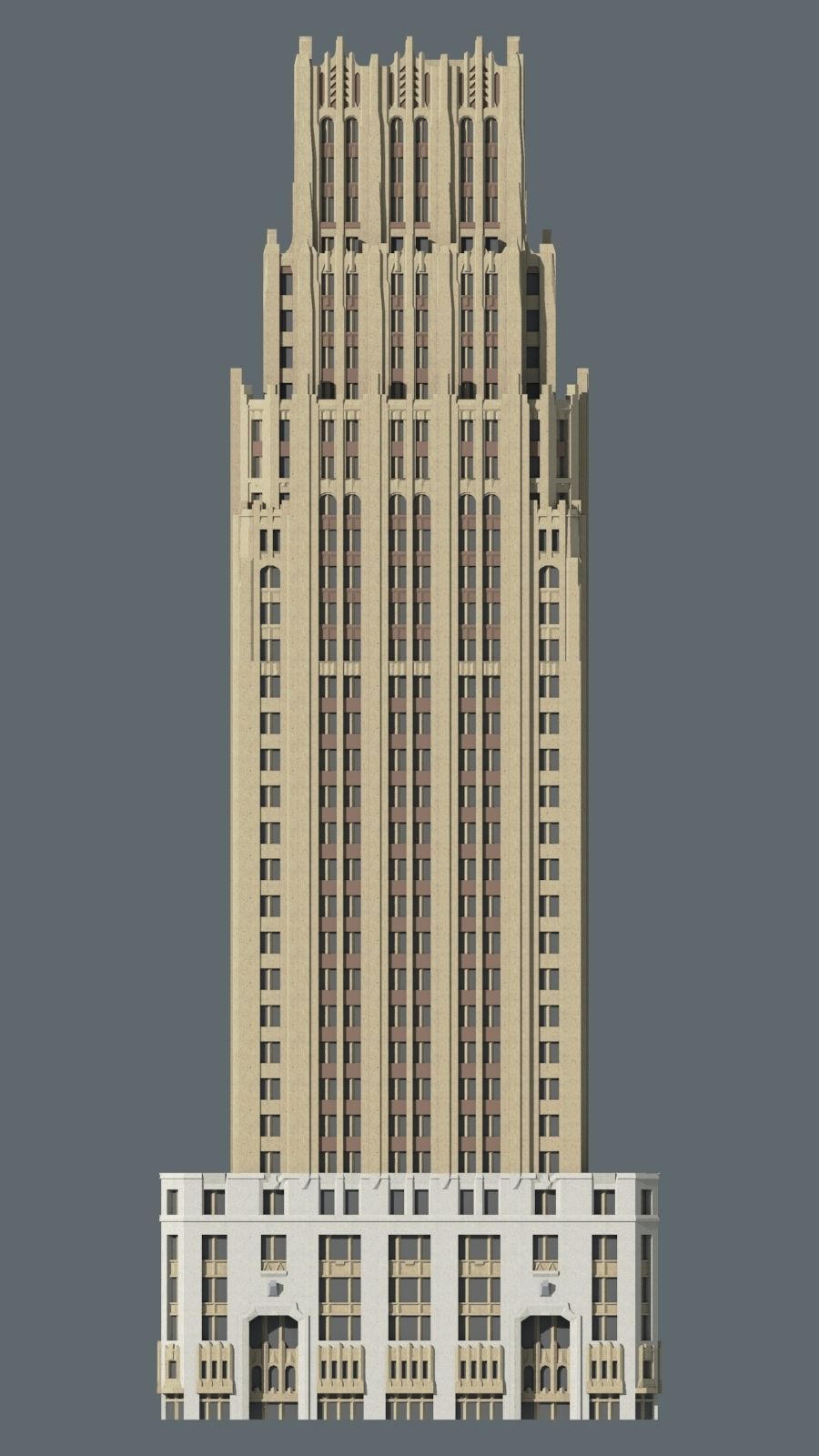 Gulf Building Houston 3D print model_4