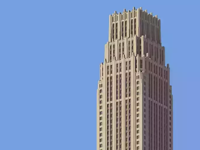 Gulf Building Houston 3D print model
