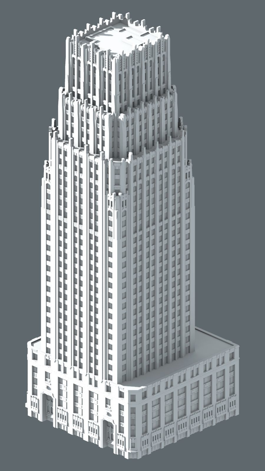 Gulf Building Houston 3D print model_6
