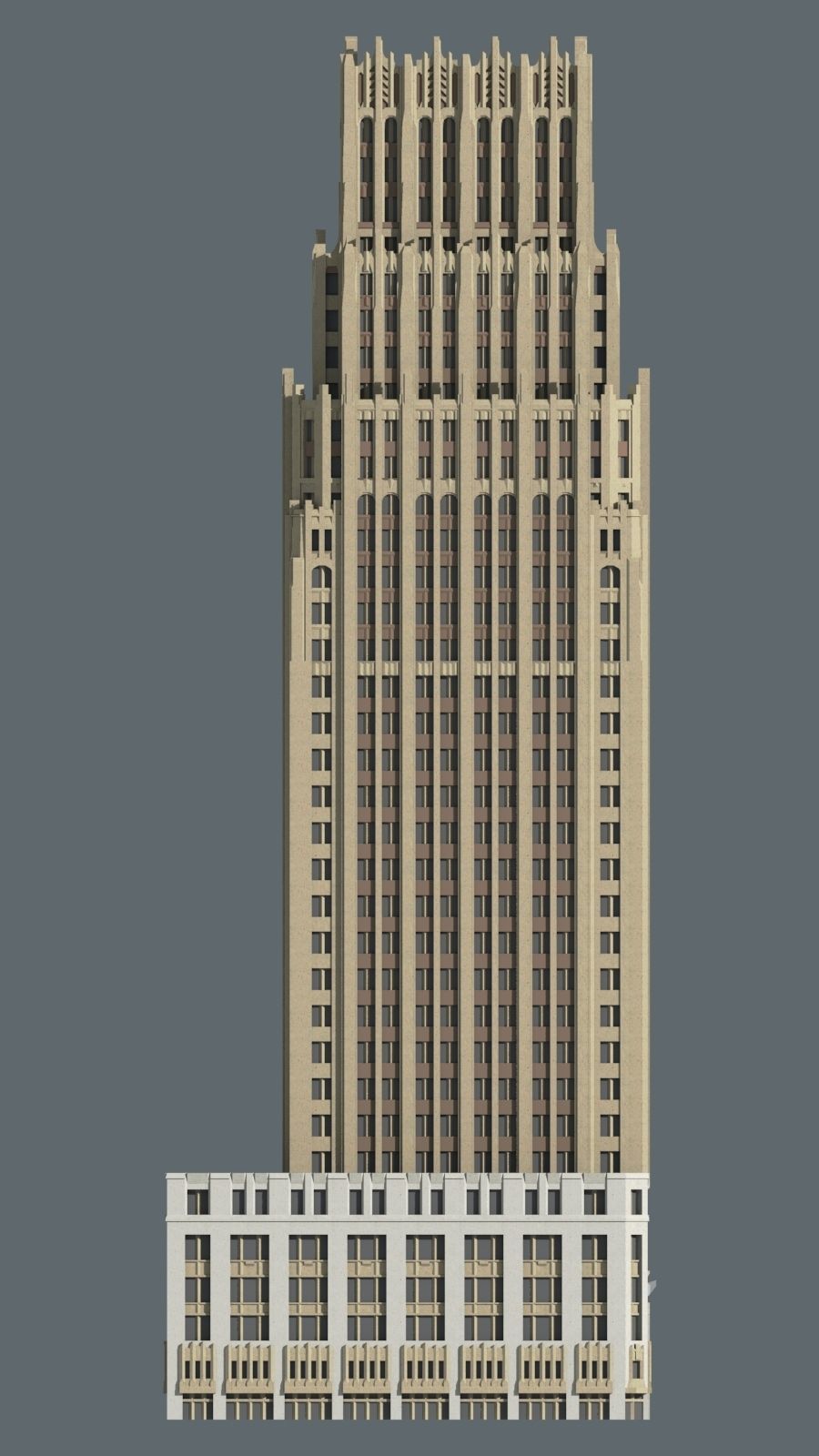 Gulf Building Houston 3D print model_5