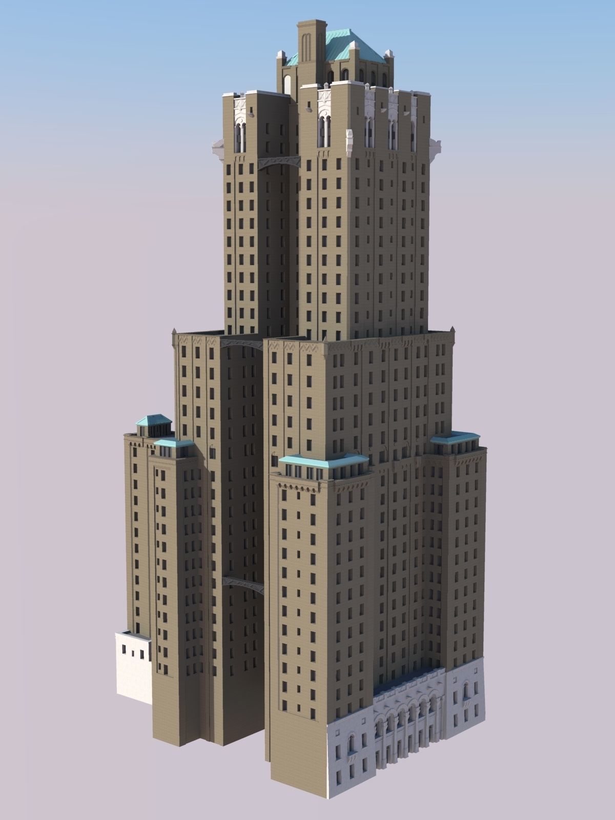 Shelton Hotel Free 3D print model_2