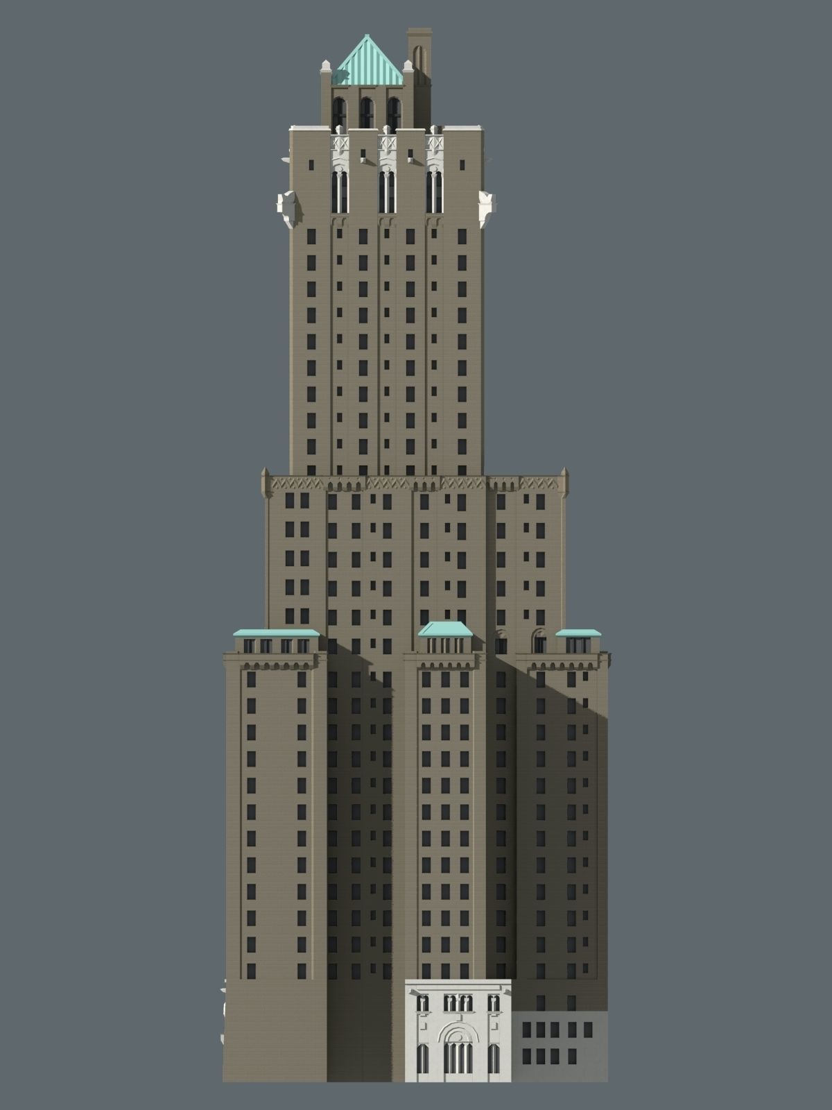 Shelton Hotel Free 3D print model_7