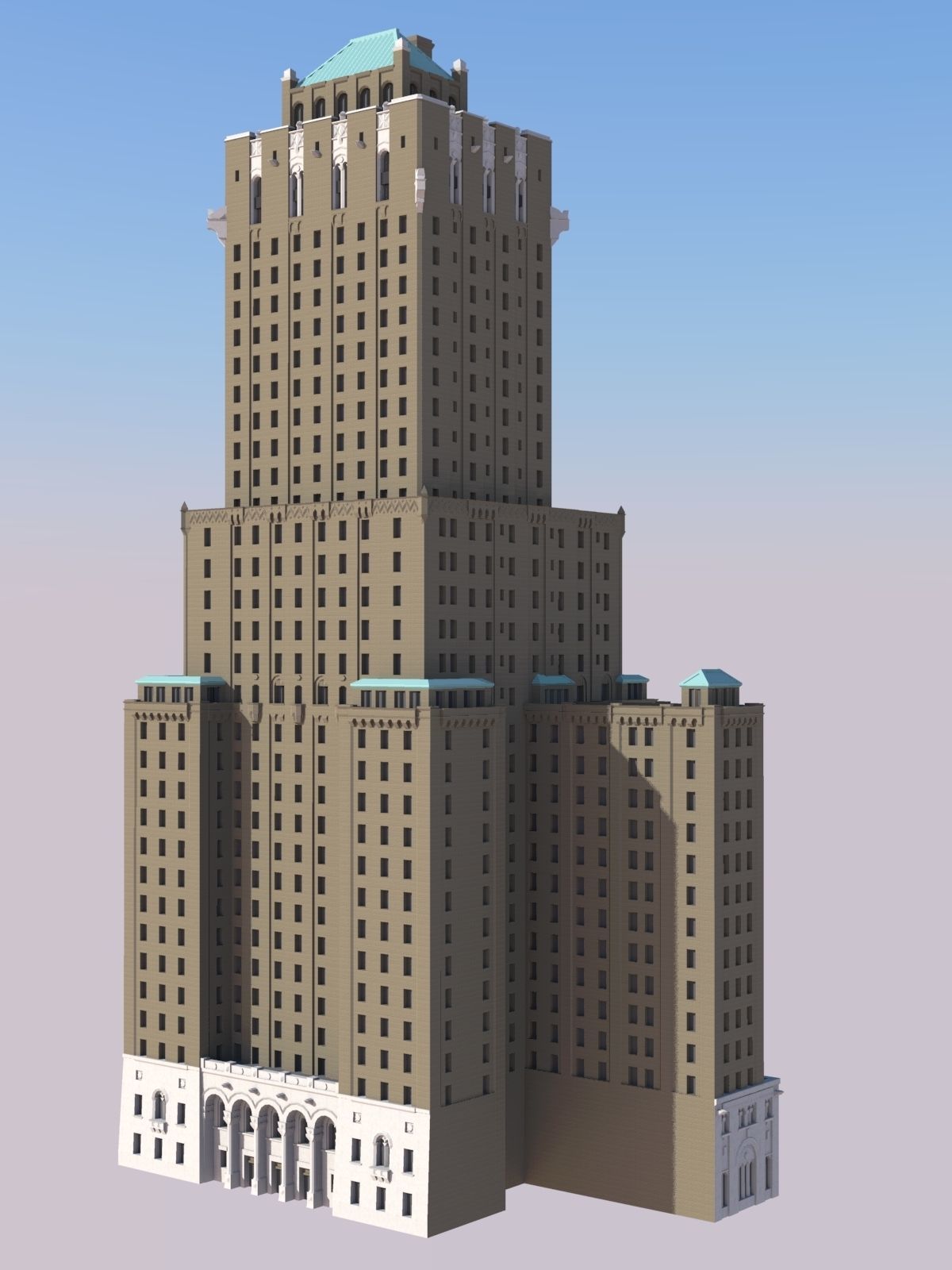 Shelton Hotel Free 3D print model_1