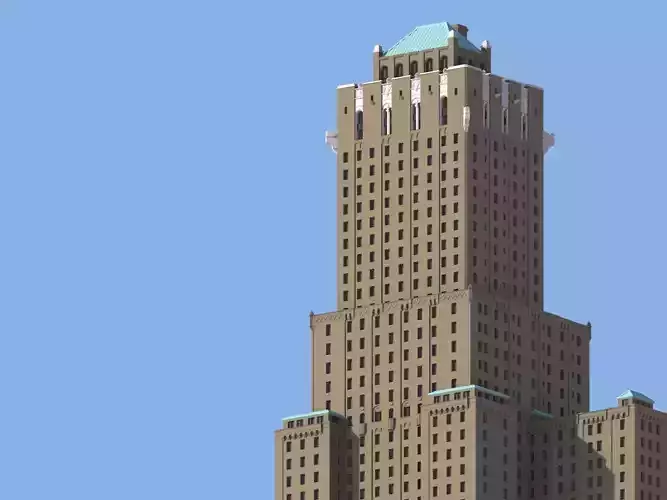 Shelton Hotel Free 3D print model