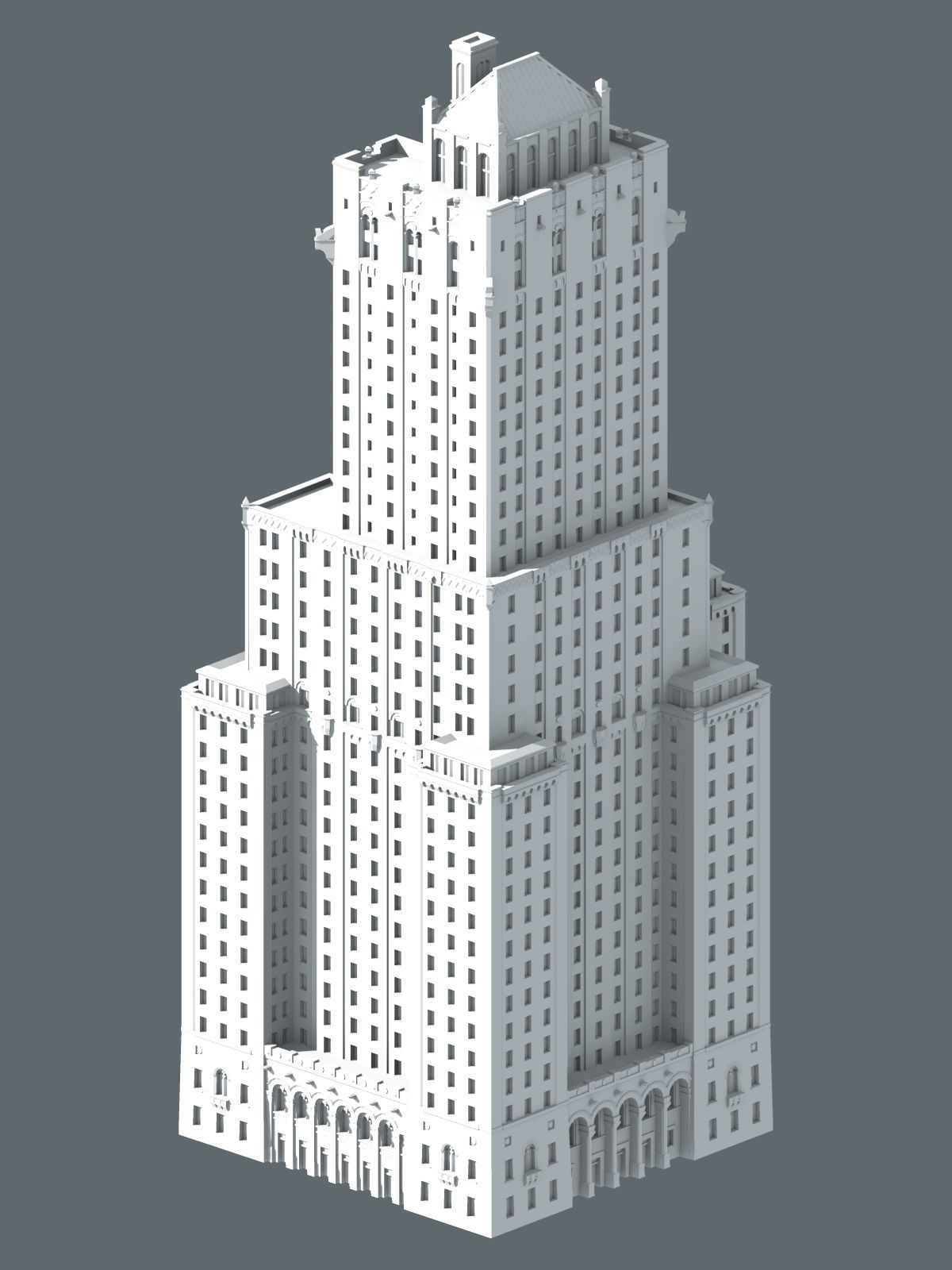 Shelton Hotel Free 3D print model_8