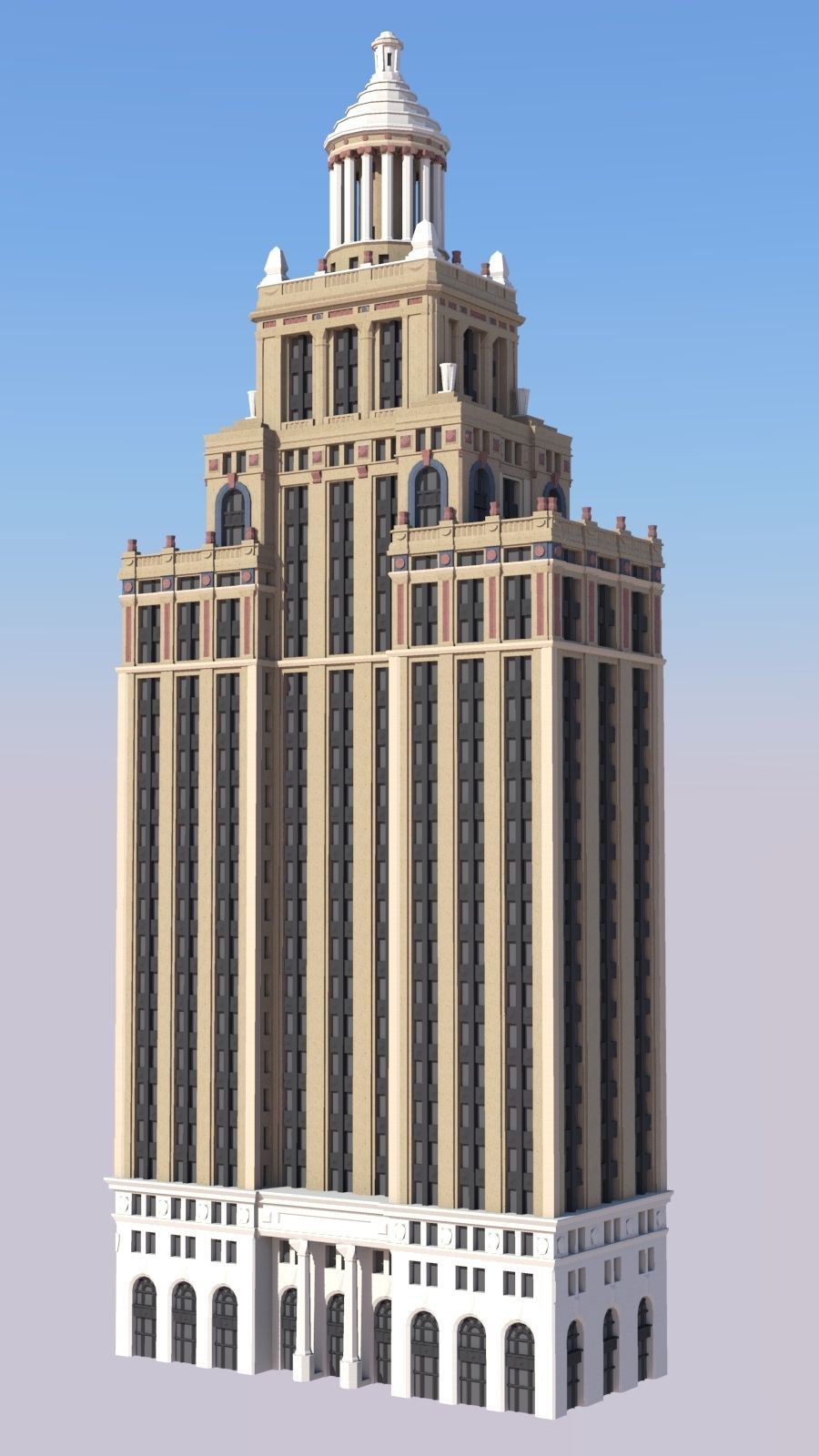 Niels Esperson Building 3D print model_1