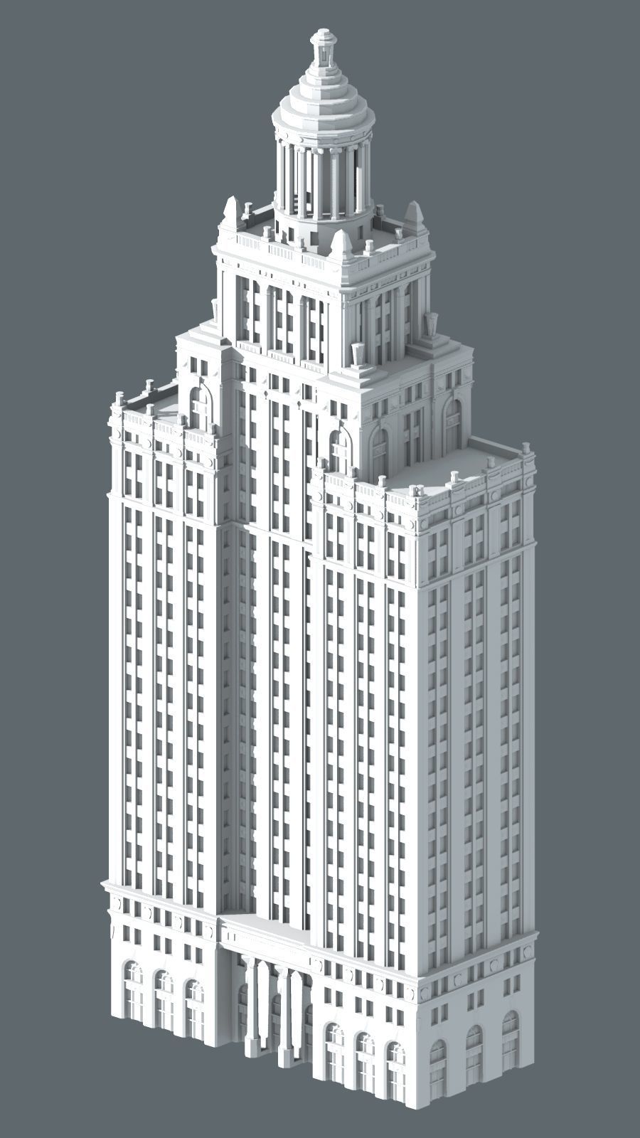 Niels Esperson Building 3D print model_8