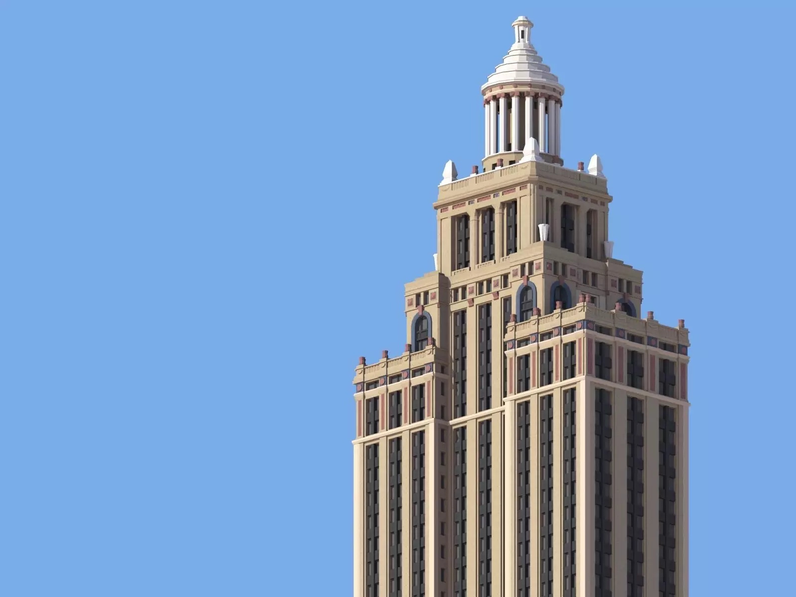 Niels Esperson Building 3D print model_0