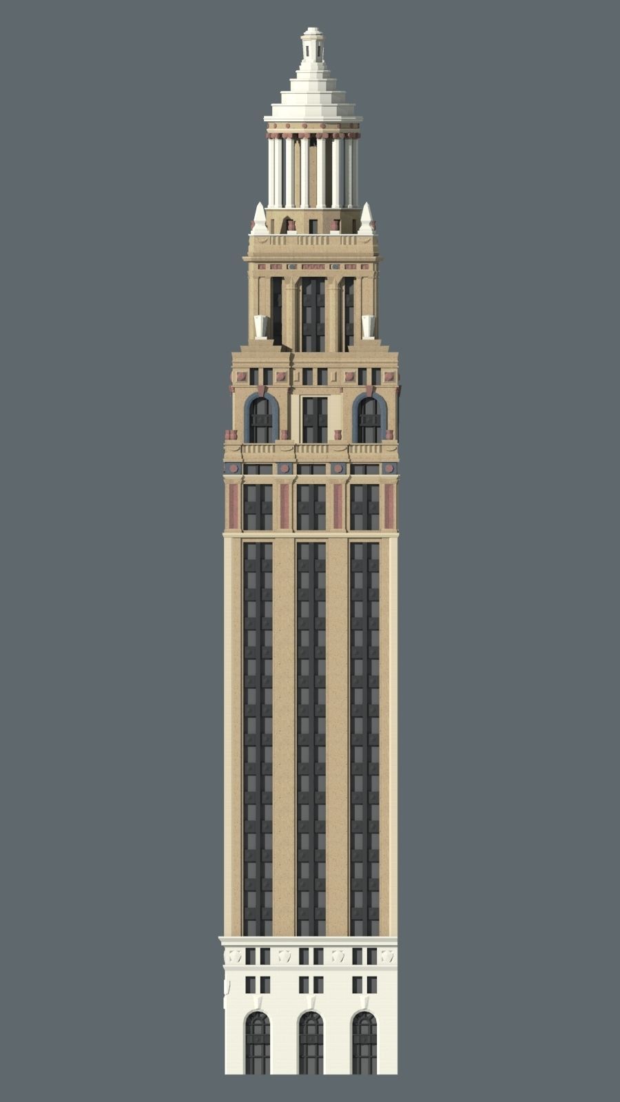 Niels Esperson Building 3D print model_5