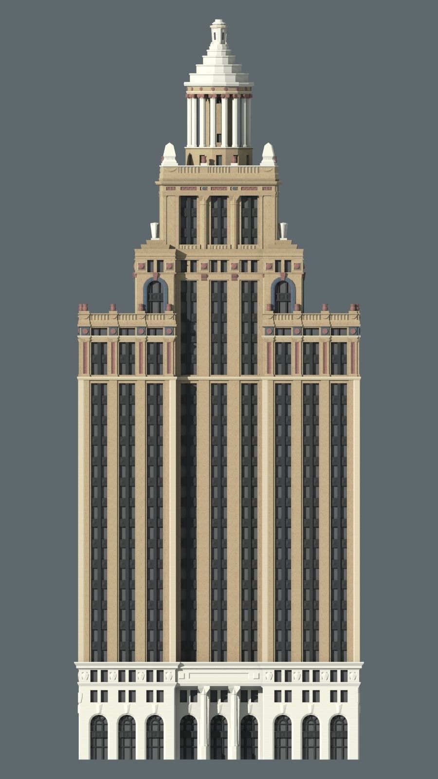 Niels Esperson Building 3D print model_4