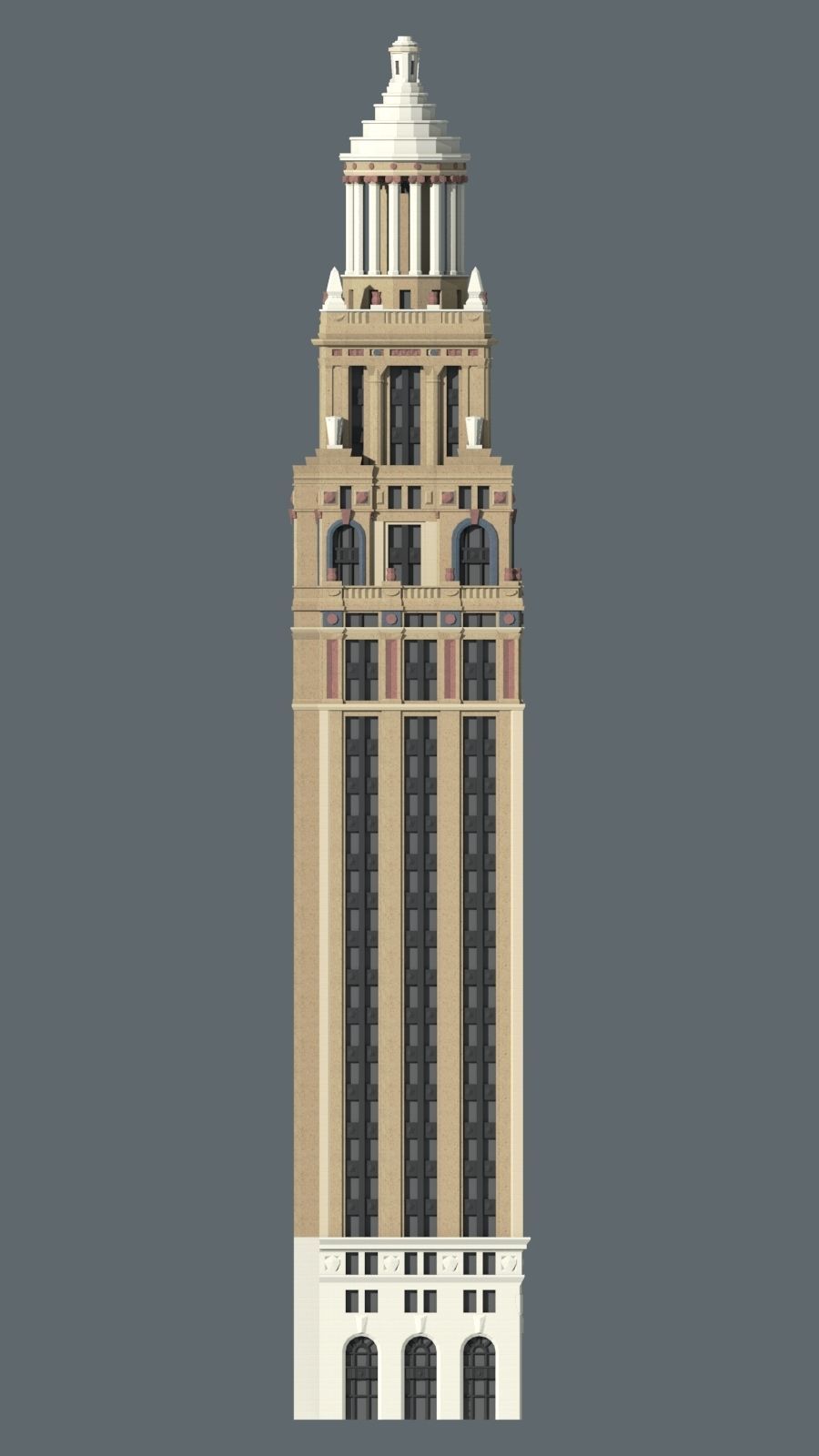 Niels Esperson Building 3D print model_7