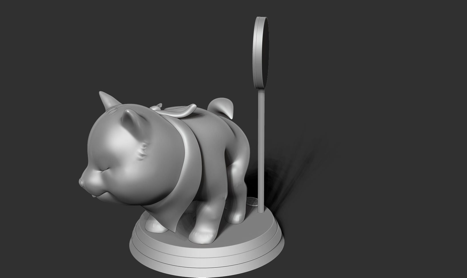 Shiba with cryptocurrency 3D print model_15