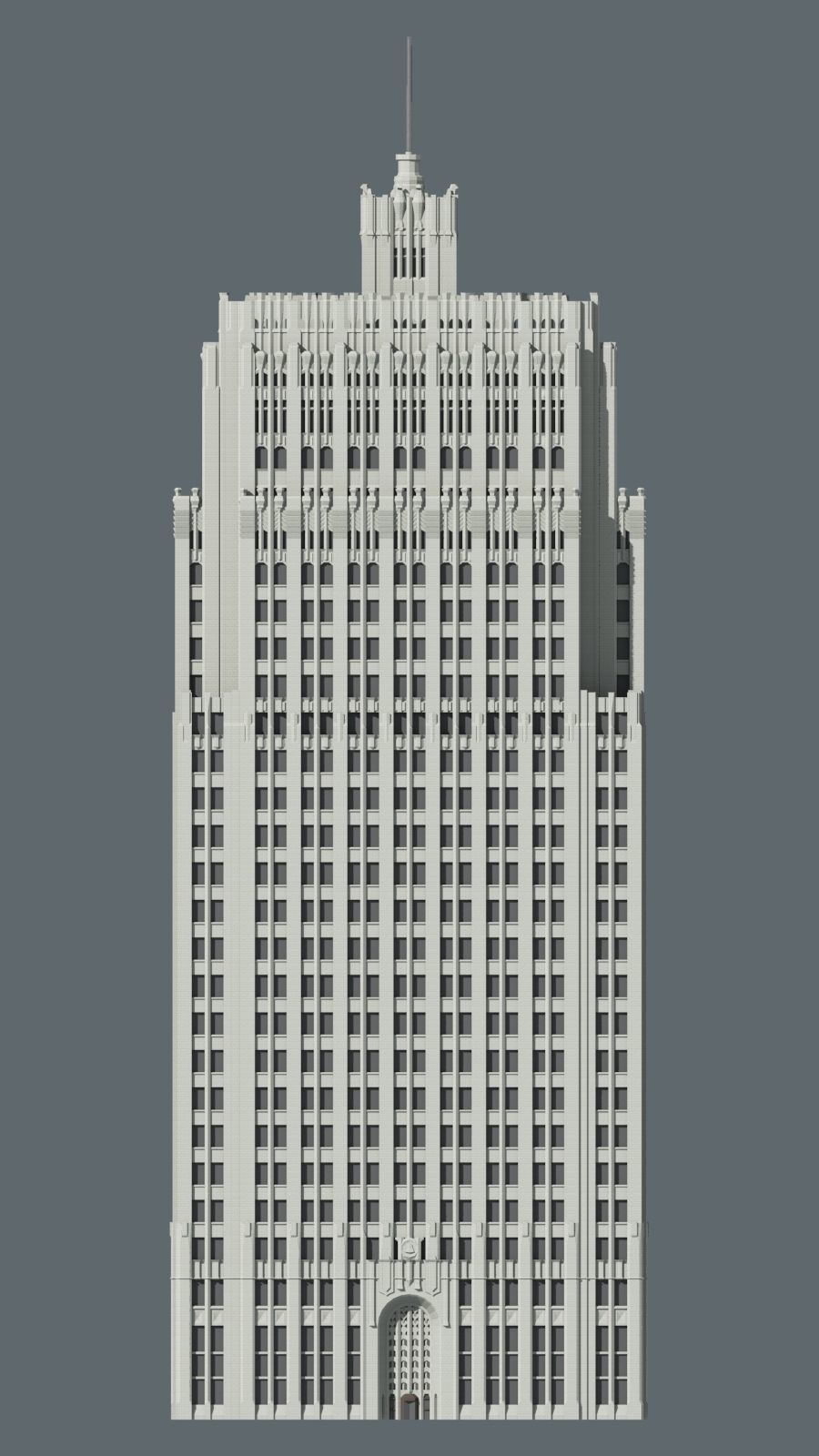 PacBell Building 3D print model_6