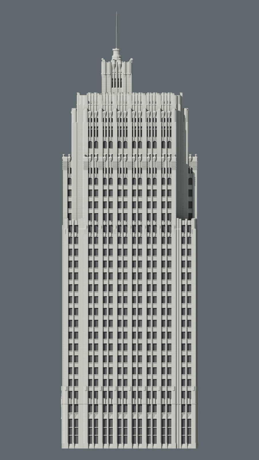 PacBell Building 3D print model_7