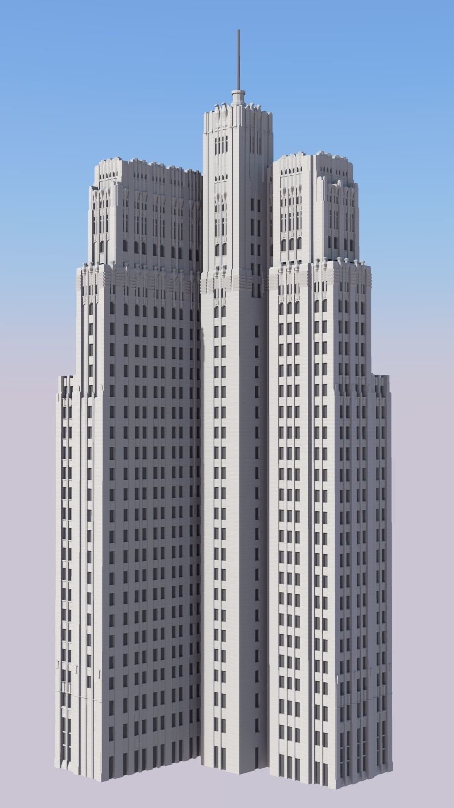 PacBell Building 3D print model_2